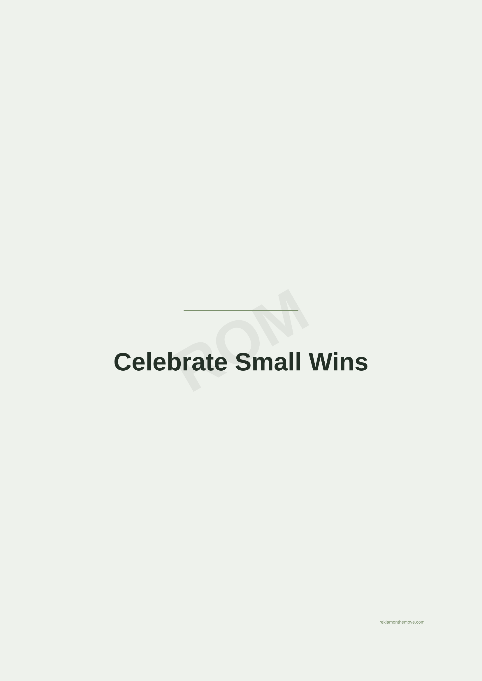 Celebrate Small Wins · Adaçayı — ROM dijital ürün önizlemesi (filigranlı)
