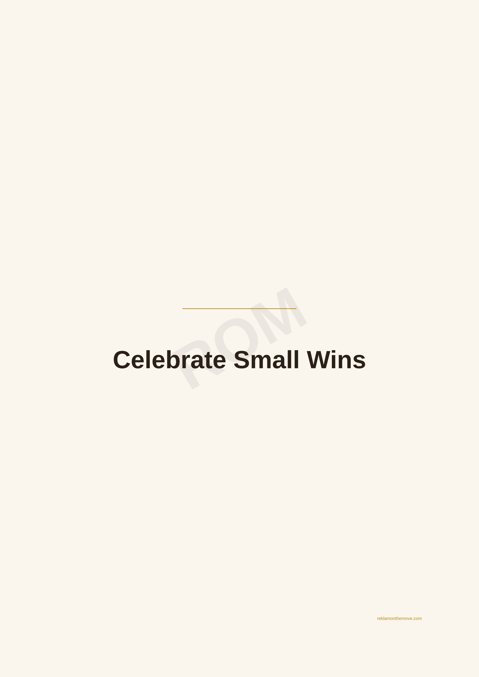 Celebrate Small Wins · Espresso — ROM dijital ürün önizlemesi (filigranlı)