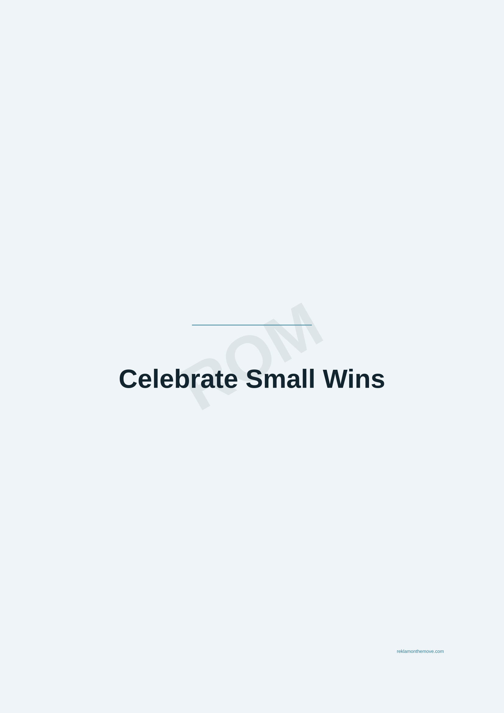 Celebrate Small Wins · Okyanus — ROM dijital ürün önizlemesi (filigranlı)