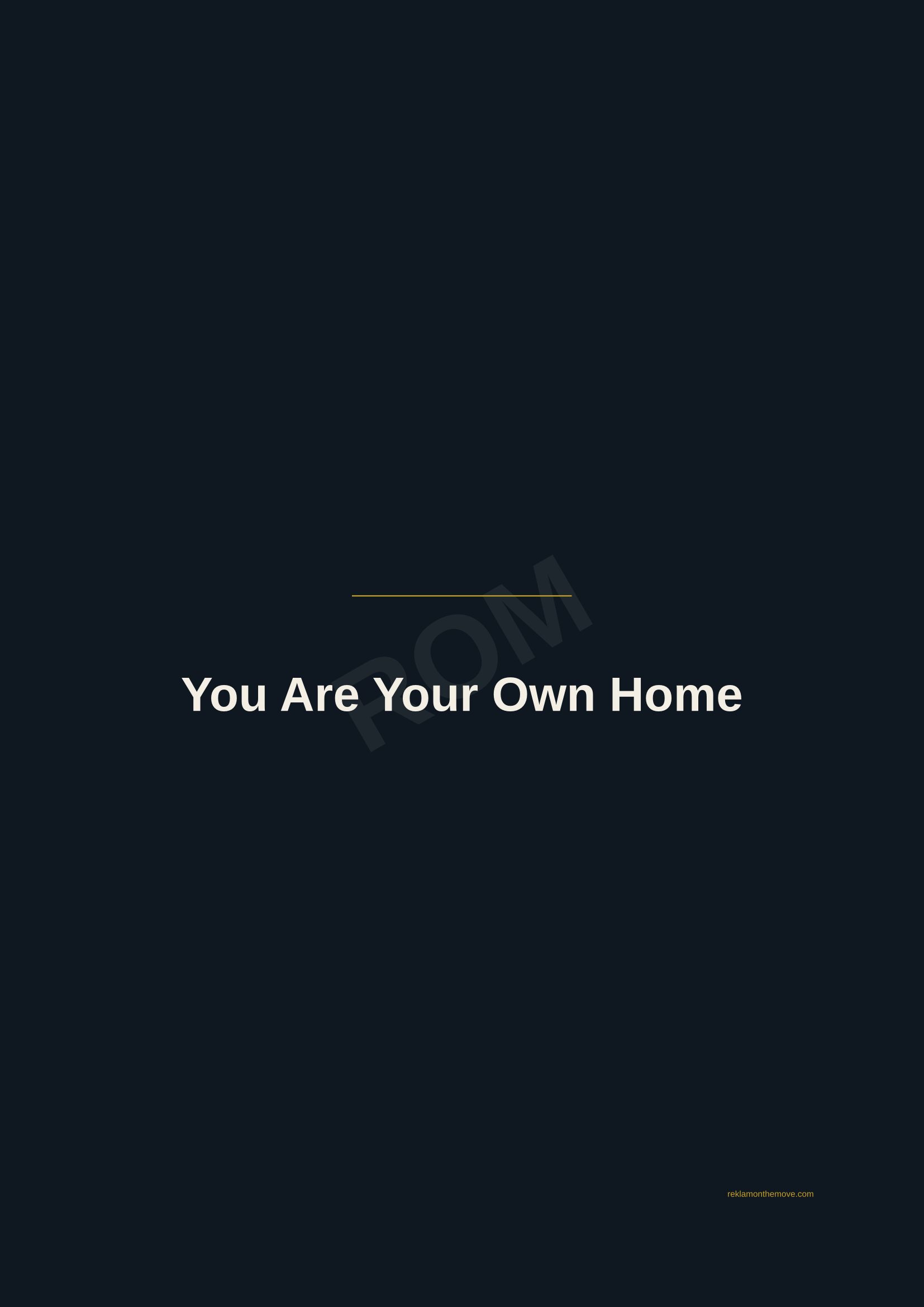 You Are Your Own Home · Gece — ROM dijital ürün önizlemesi (filigranlı)