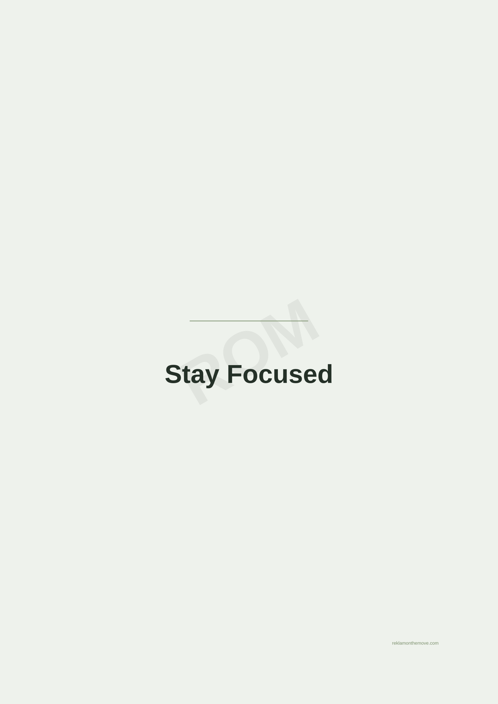 Stay Focused · Adaçayı — ROM dijital ürün önizlemesi (filigranlı)