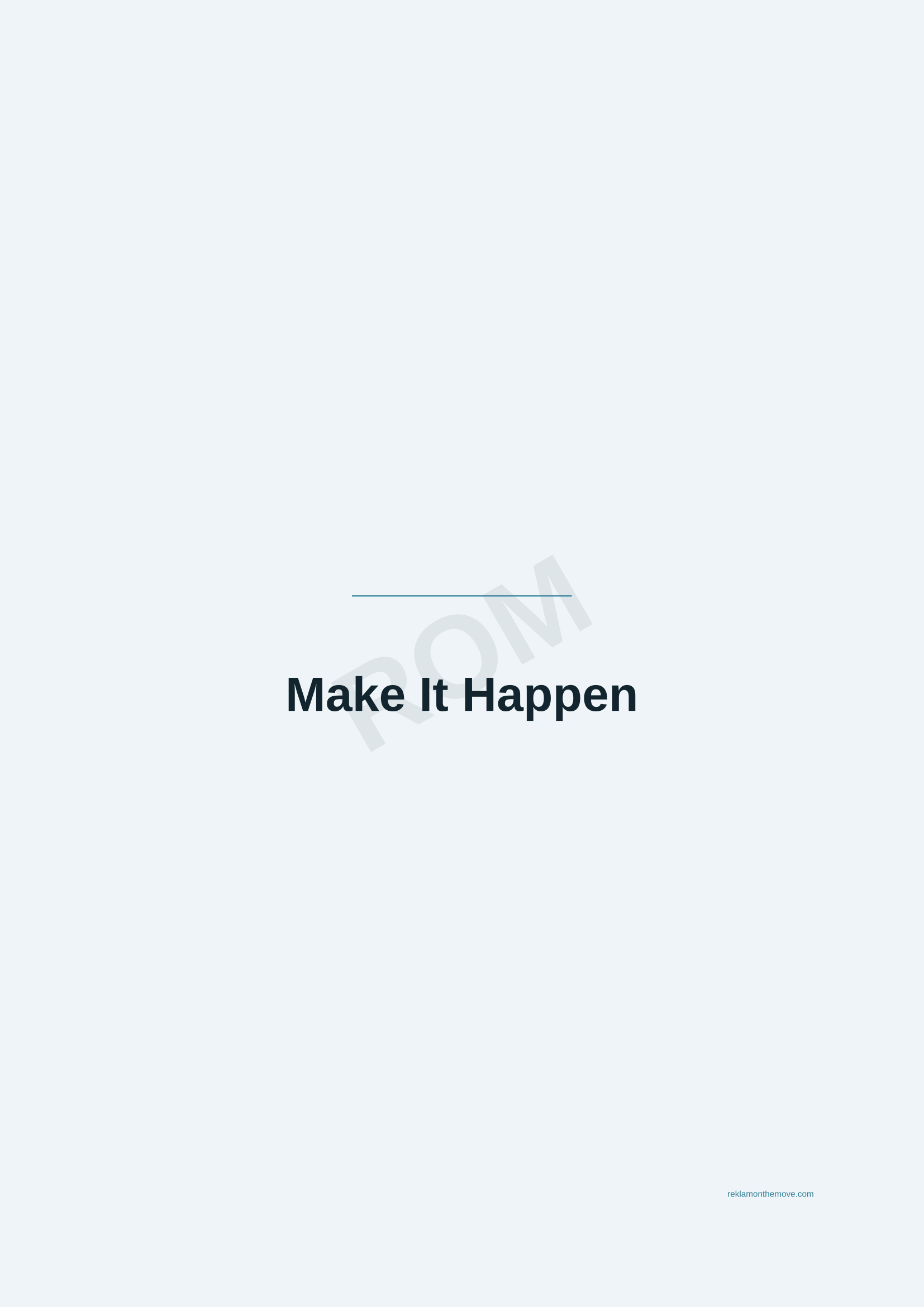 Make It Happen · Okyanus — ROM dijital ürün önizlemesi (filigranlı)