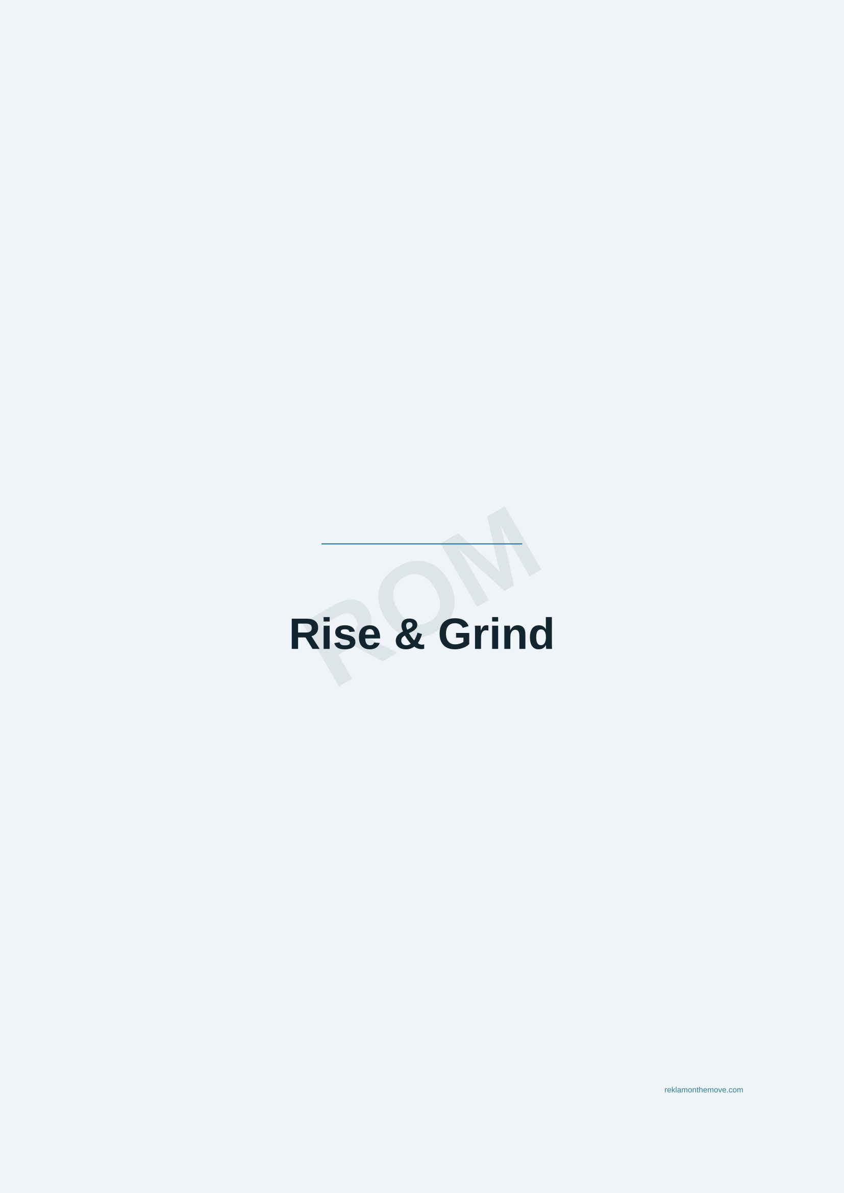 Rise & Grind · Okyanus — ROM dijital ürün önizlemesi (filigranlı)