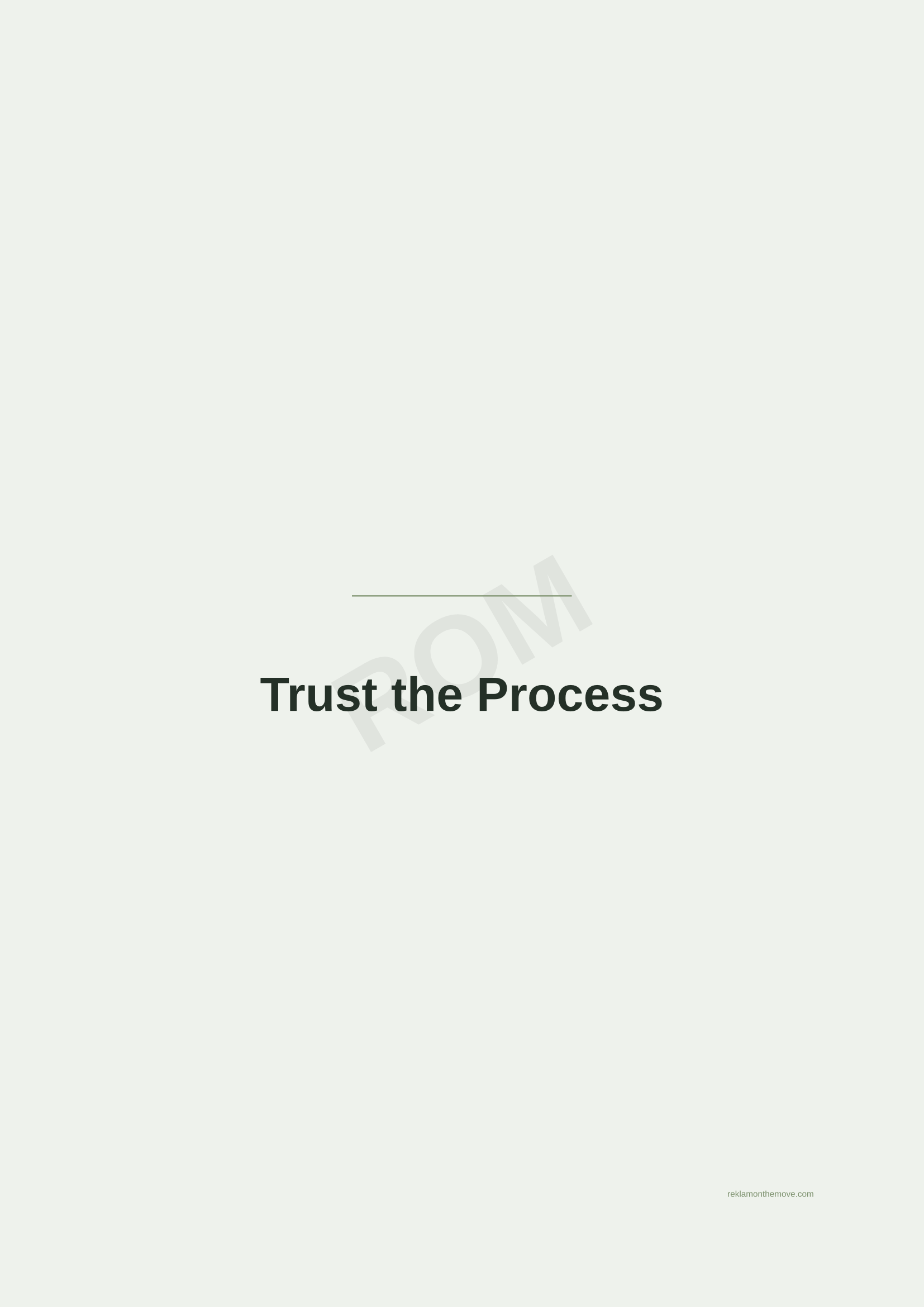 Trust the Process · Adaçayı — ROM dijital ürün önizlemesi (filigranlı)