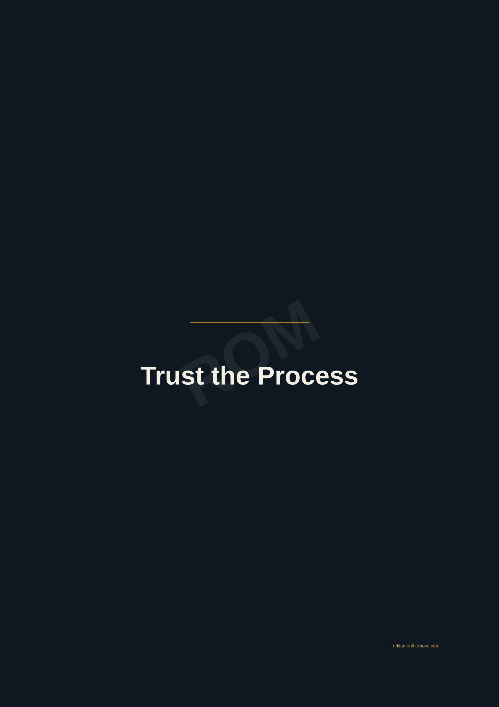 Trust the Process · Gece — ROM dijital ürün önizlemesi (filigranlı)