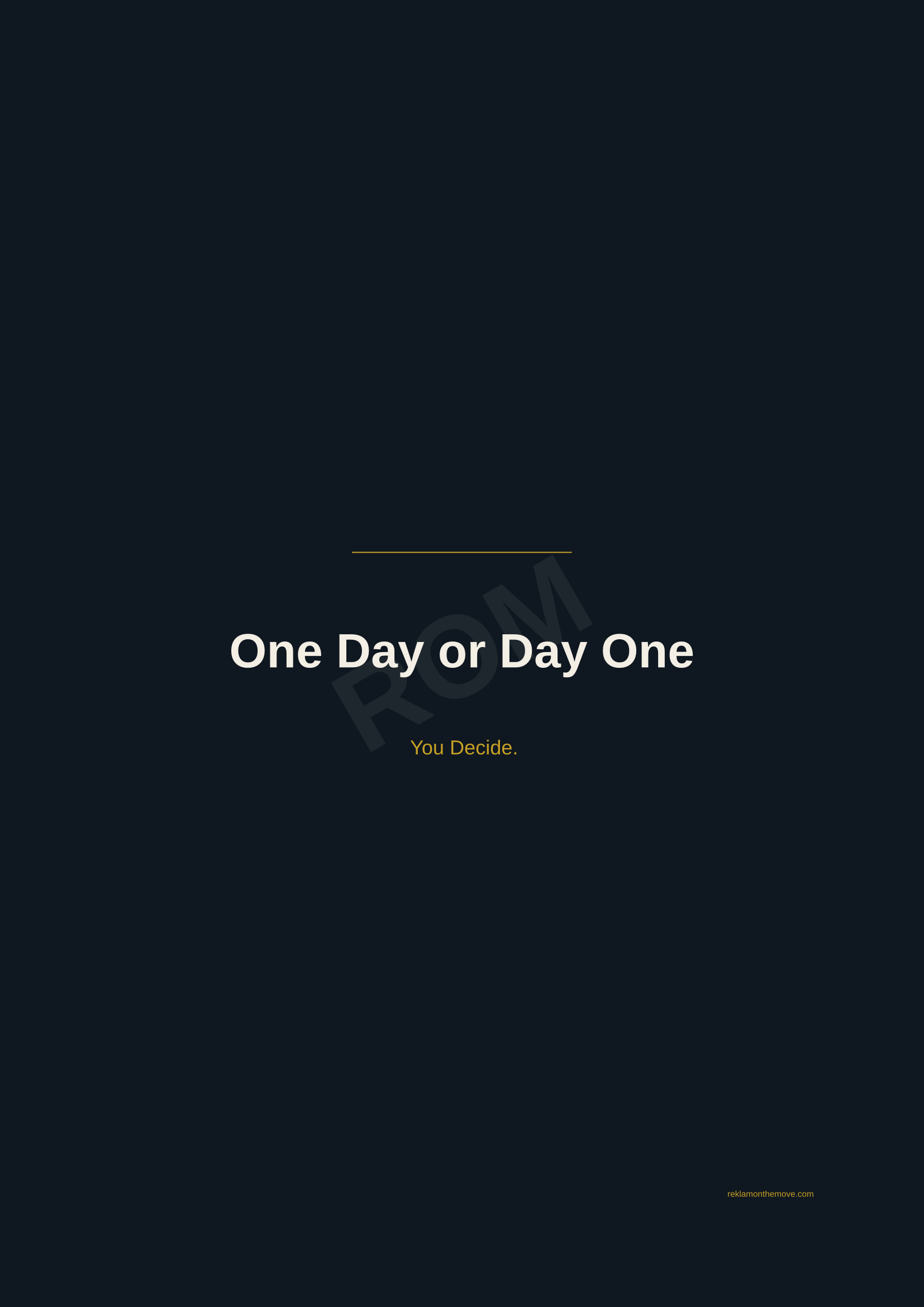 One Day or Day One · Gece — ROM dijital ürün önizlemesi (filigranlı)