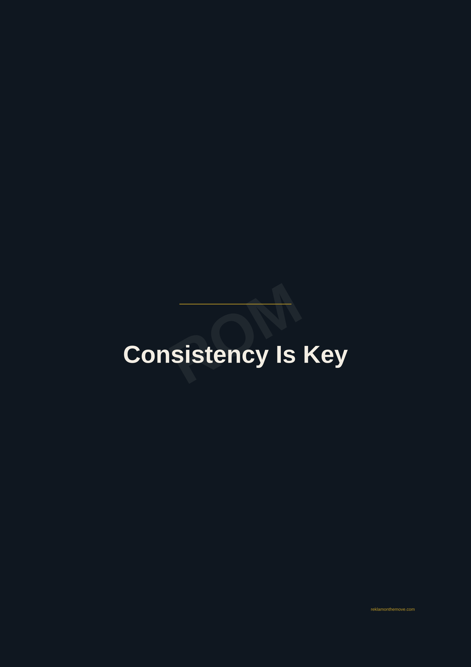 Consistency Is Key · Gece — ROM dijital ürün önizlemesi (filigranlı)