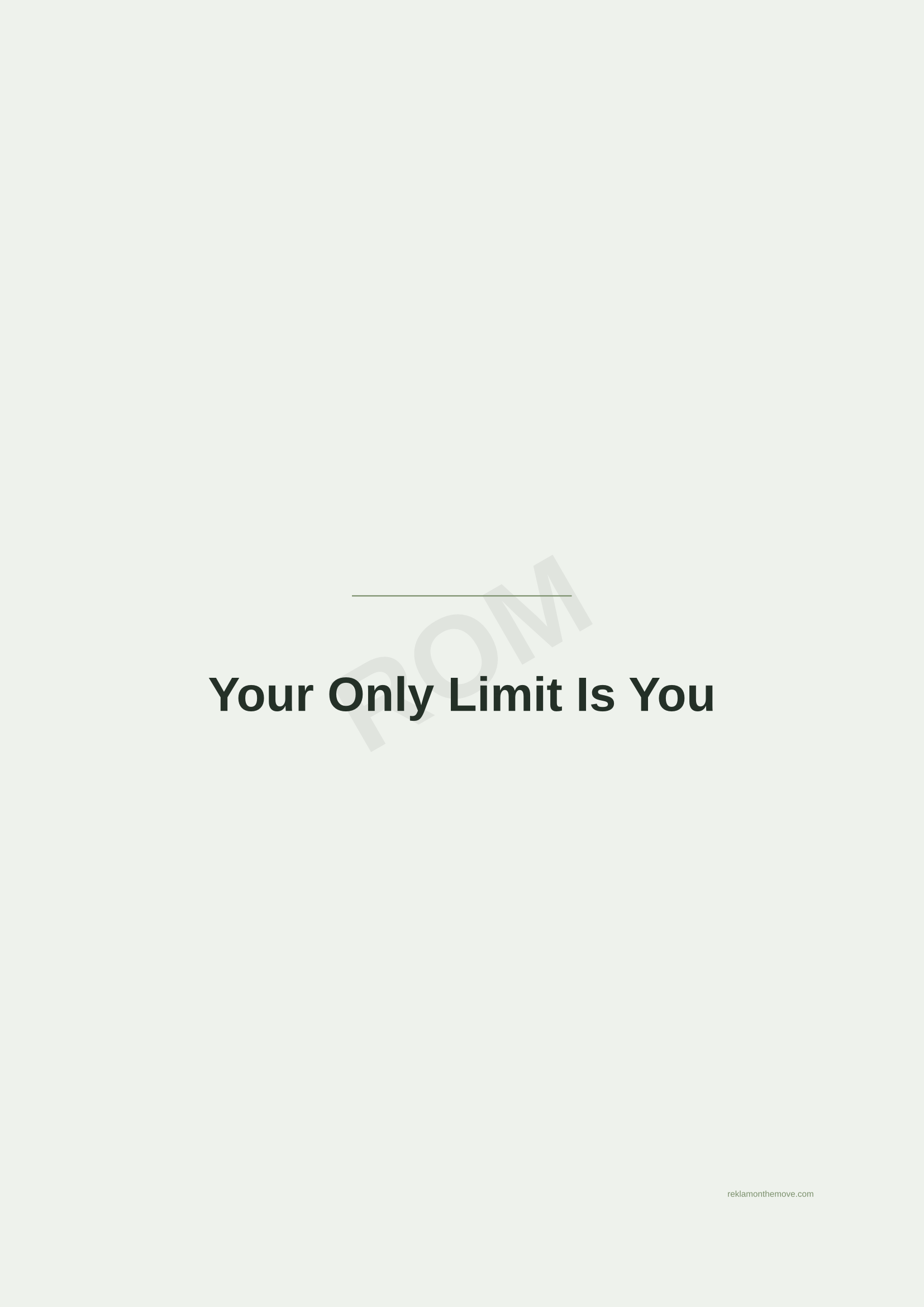 Your Only Limit Is You · Adaçayı — ROM dijital ürün önizlemesi (filigranlı)