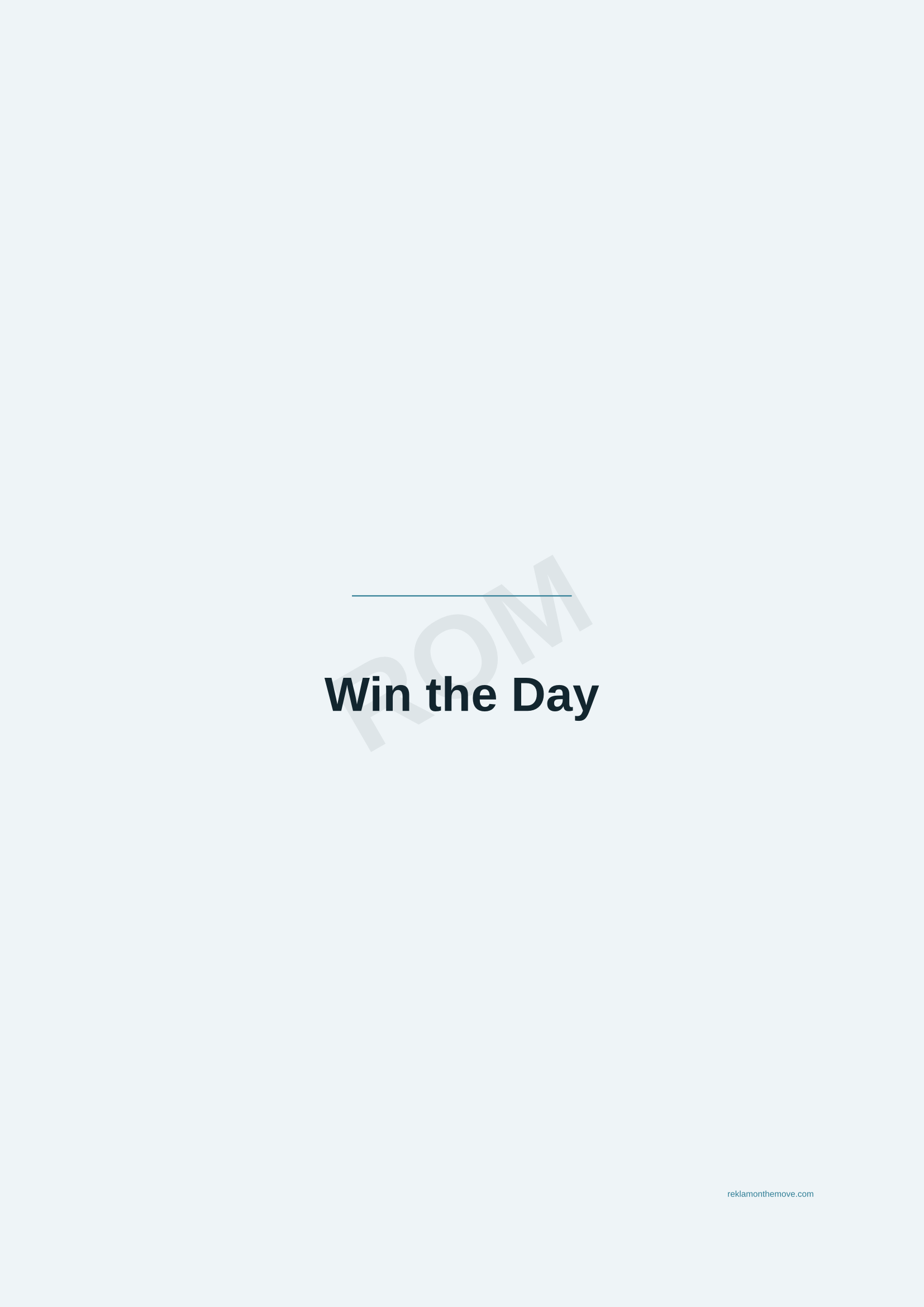 Win the Day · Okyanus — ROM dijital ürün önizlemesi (filigranlı)