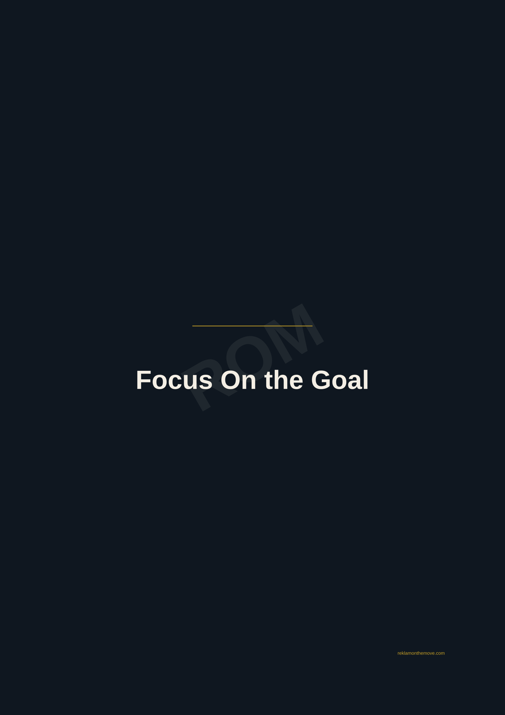 Focus On the Goal · Gece — ROM dijital ürün önizlemesi (filigranlı)
