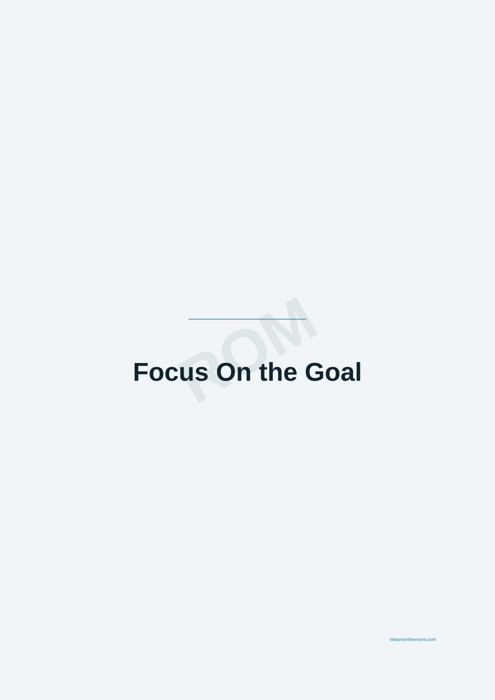 Focus On the Goal · Okyanus — ROM dijital ürün önizlemesi (filigranlı)