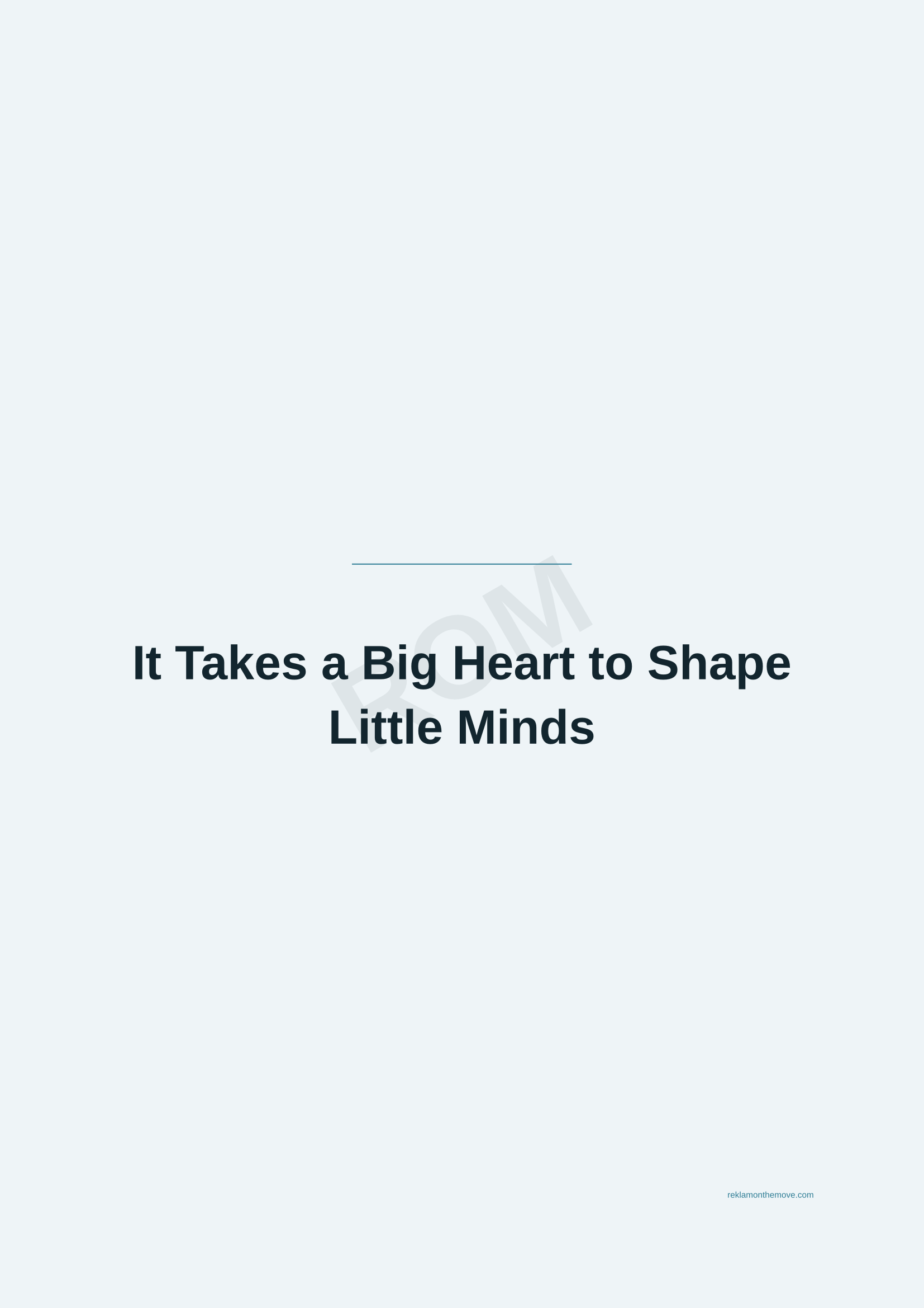It Takes a Big Heart to Shape Little Minds · Okyanus — ROM dijital ürün önizlemesi (filigranlı)