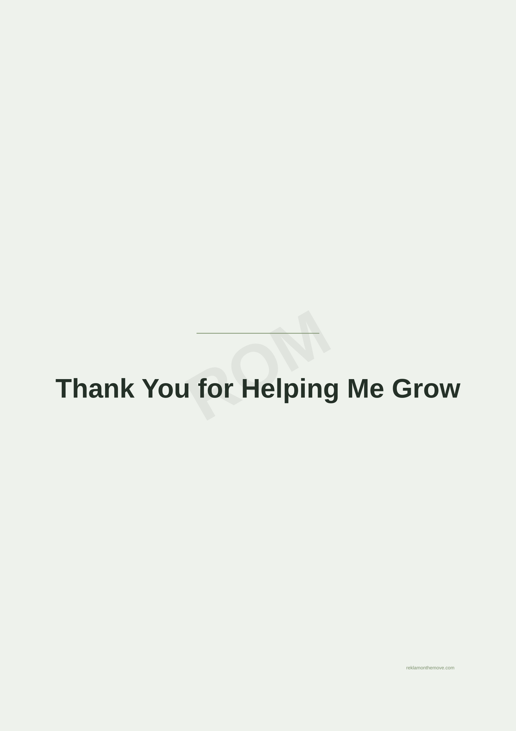 Thank You for Helping Me Grow · Adaçayı — ROM dijital ürün önizlemesi (filigranlı)