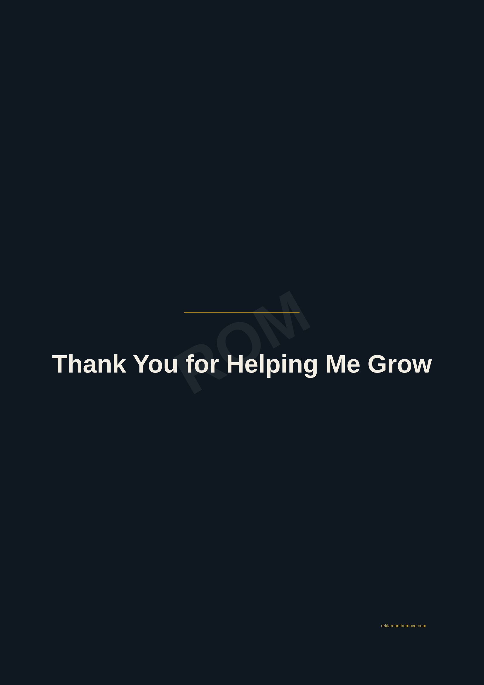 Thank You for Helping Me Grow · Gece — ROM dijital ürün önizlemesi (filigranlı)
