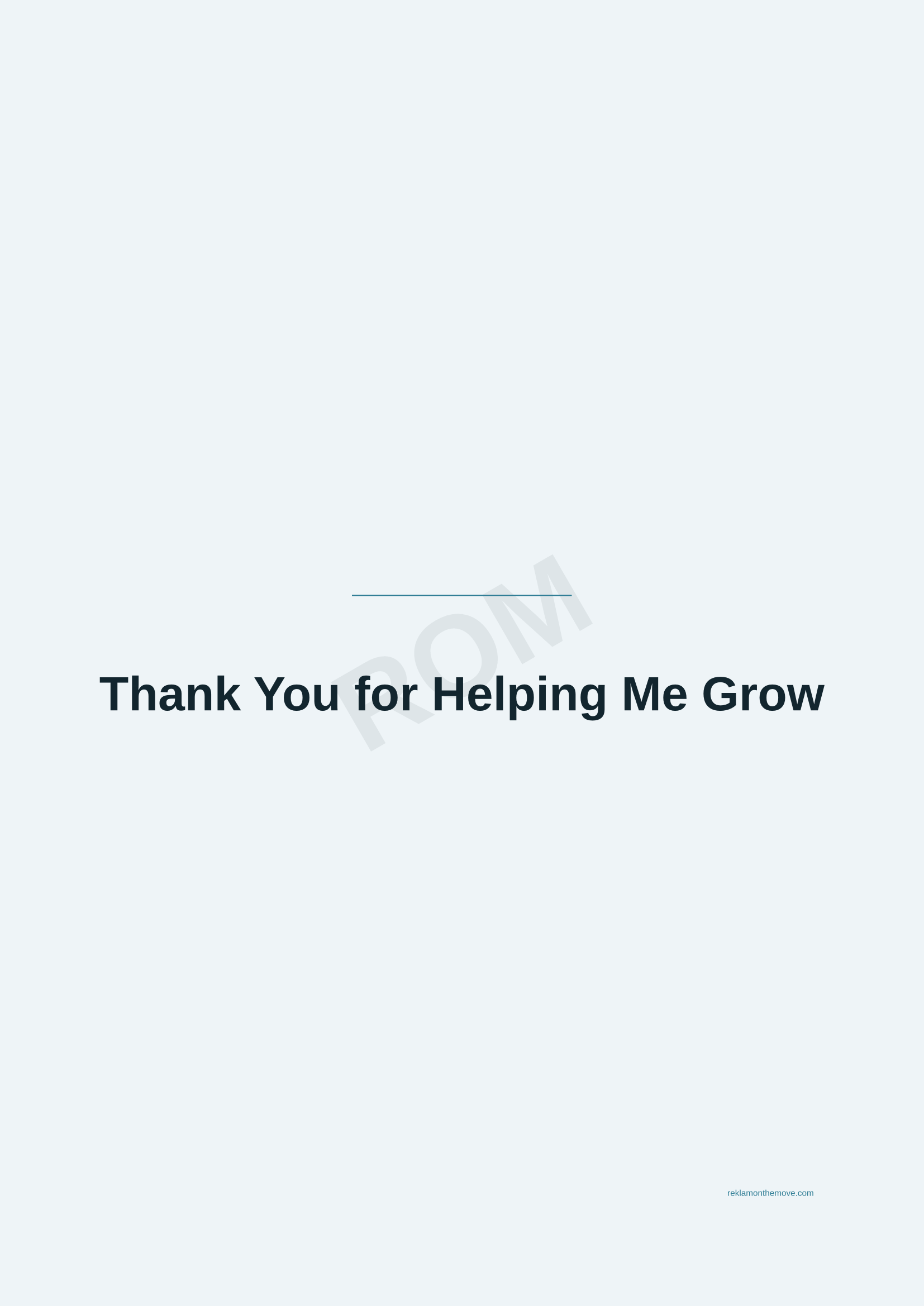Thank You for Helping Me Grow · Okyanus — ROM dijital ürün önizlemesi (filigranlı)