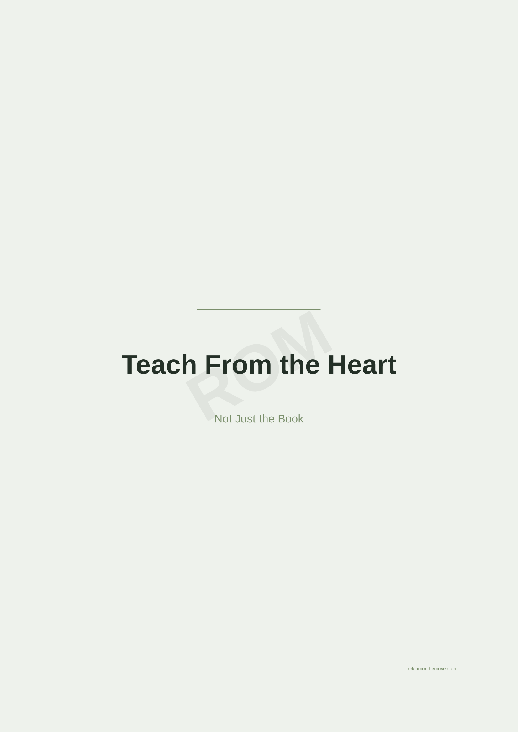 Teach From the Heart · Adaçayı — ROM dijital ürün önizlemesi (filigranlı)