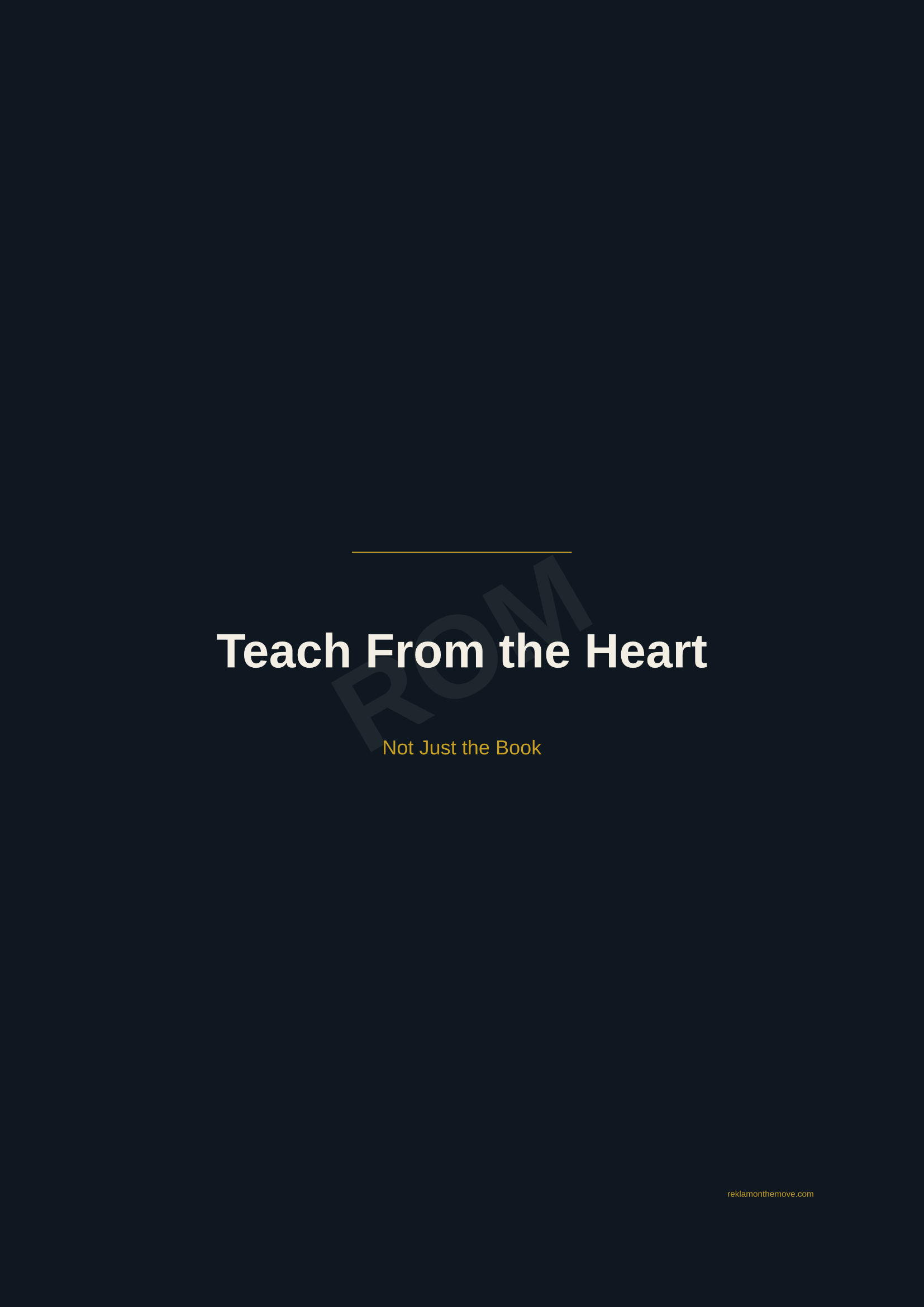 Teach From the Heart · Gece — ROM dijital ürün önizlemesi (filigranlı)