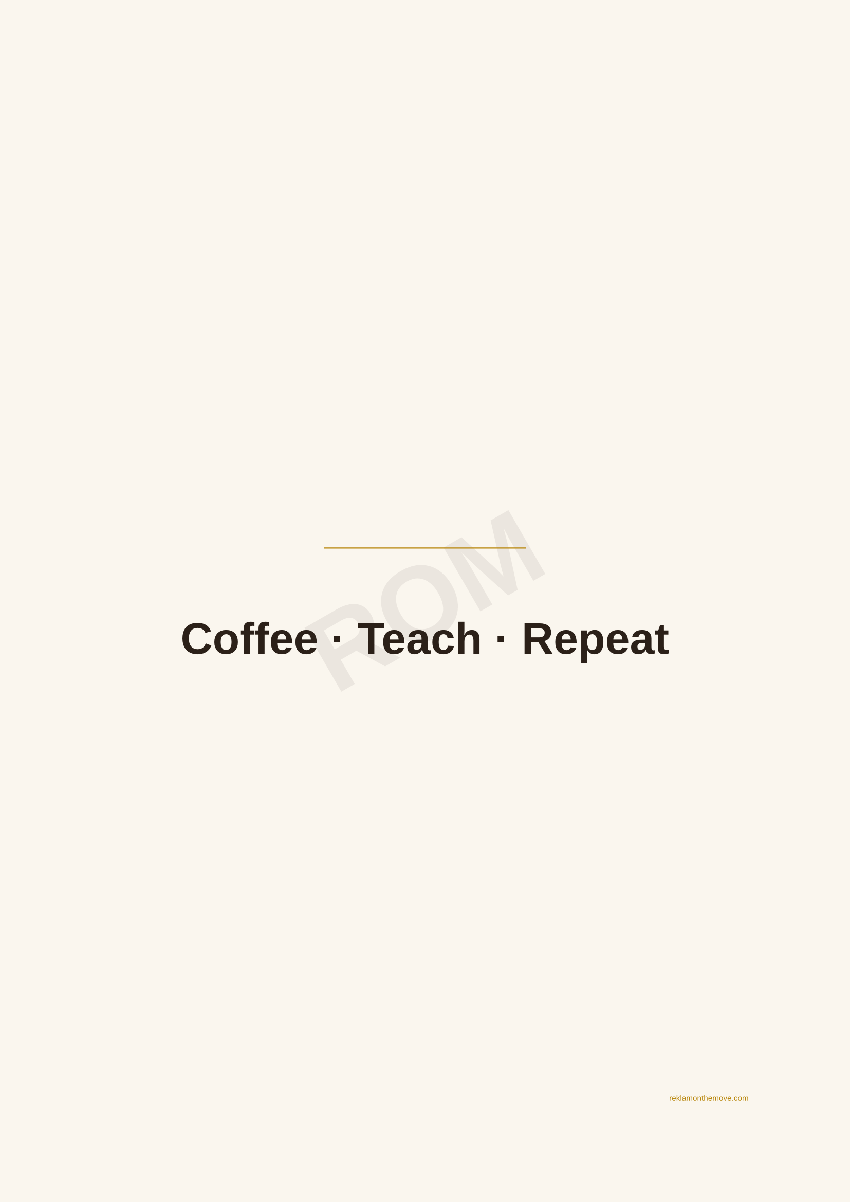 Coffee · Teach · Repeat · Espresso — ROM dijital ürün önizlemesi (filigranlı)
