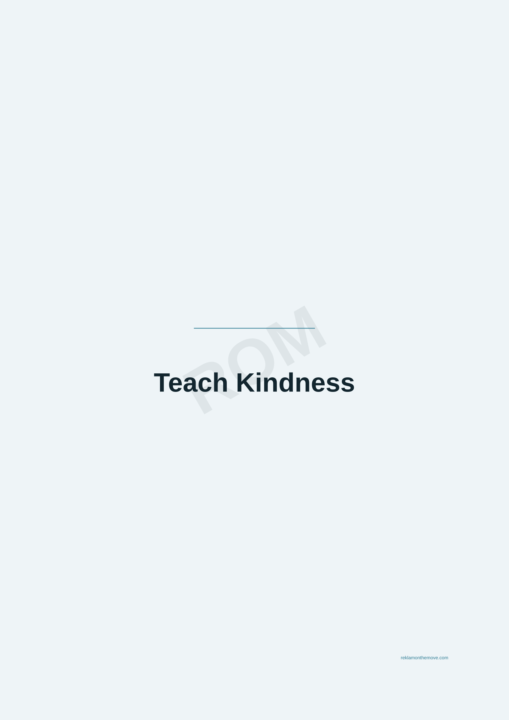 Teach Kindness · Okyanus — ROM dijital ürün önizlemesi (filigranlı)
