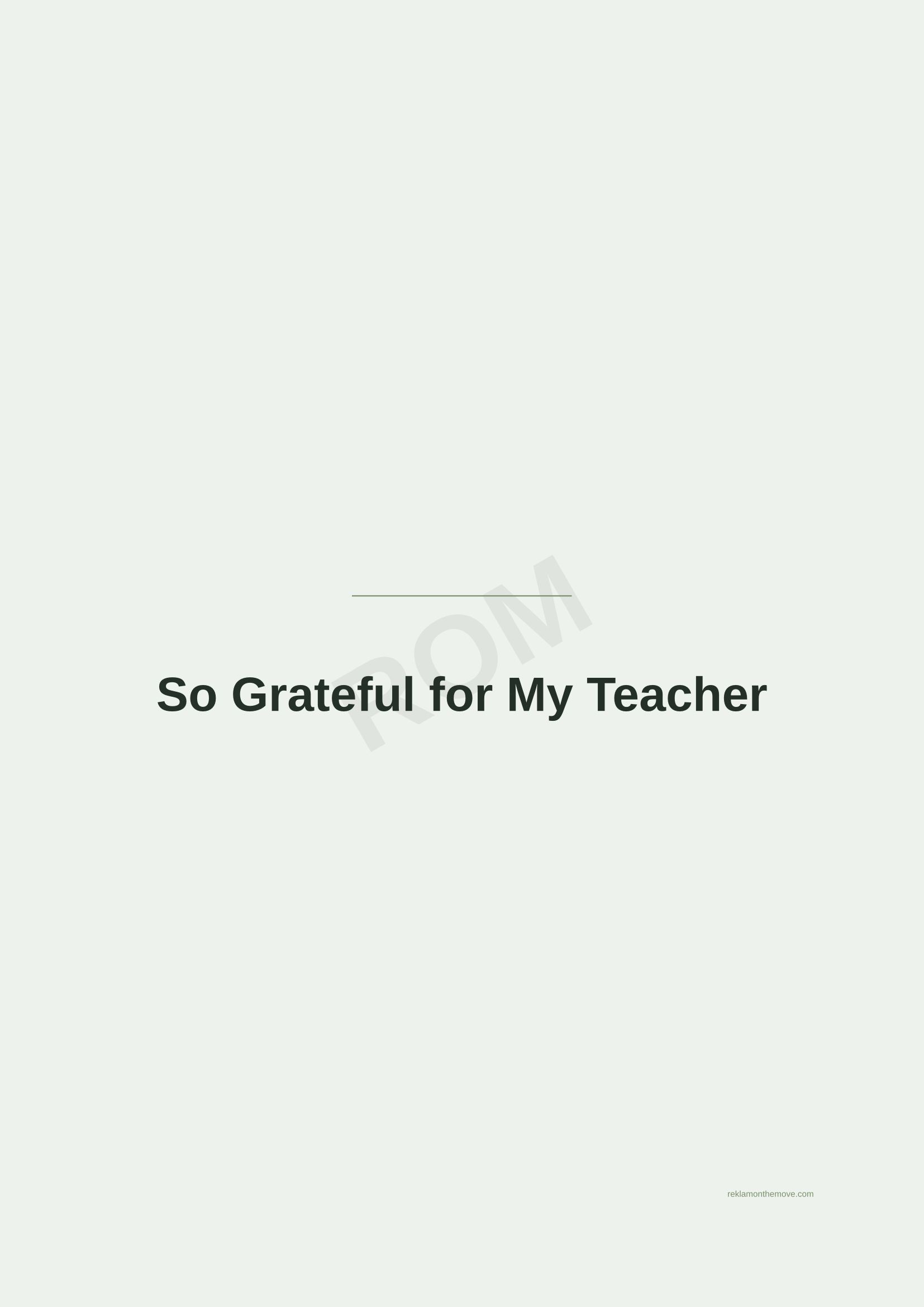 So Grateful for My Teacher · Adaçayı — ROM dijital ürün önizlemesi (filigranlı)