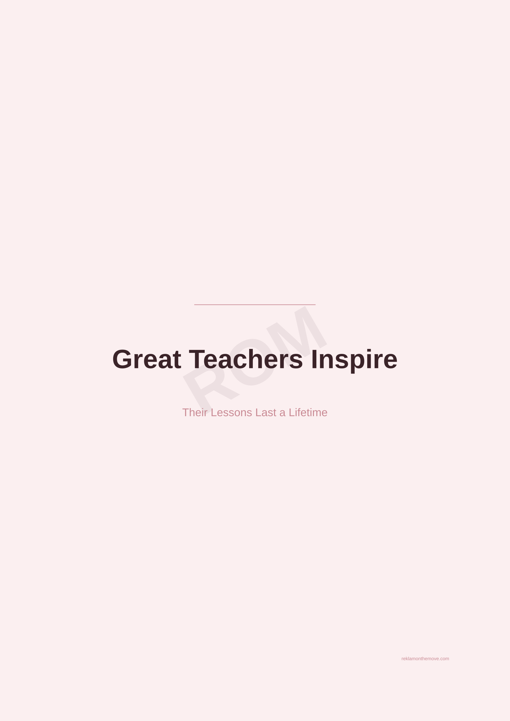Great Teachers Inspire · Gül — ROM dijital ürün önizlemesi (filigranlı)