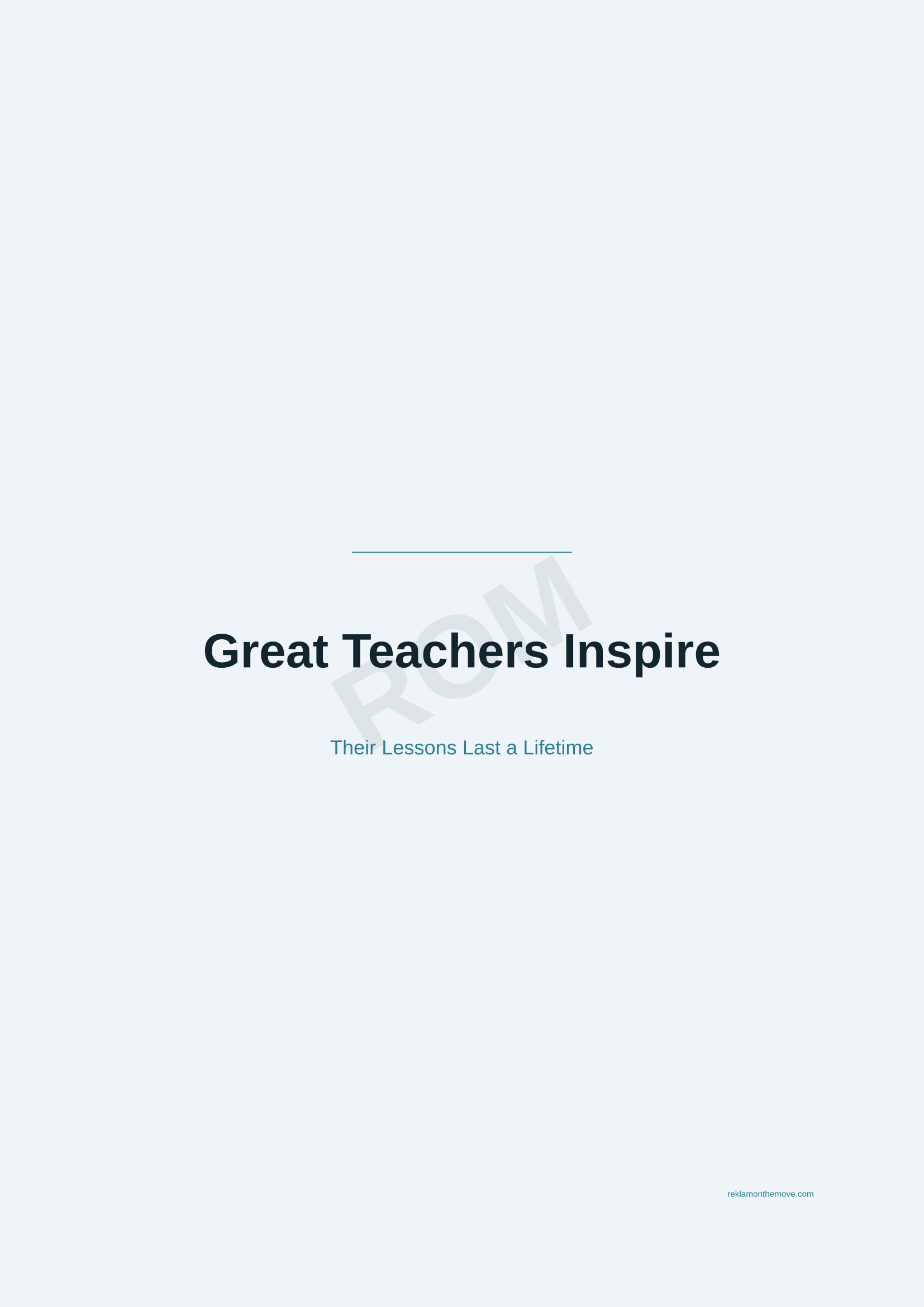 Great Teachers Inspire · Okyanus — ROM dijital ürün önizlemesi (filigranlı)