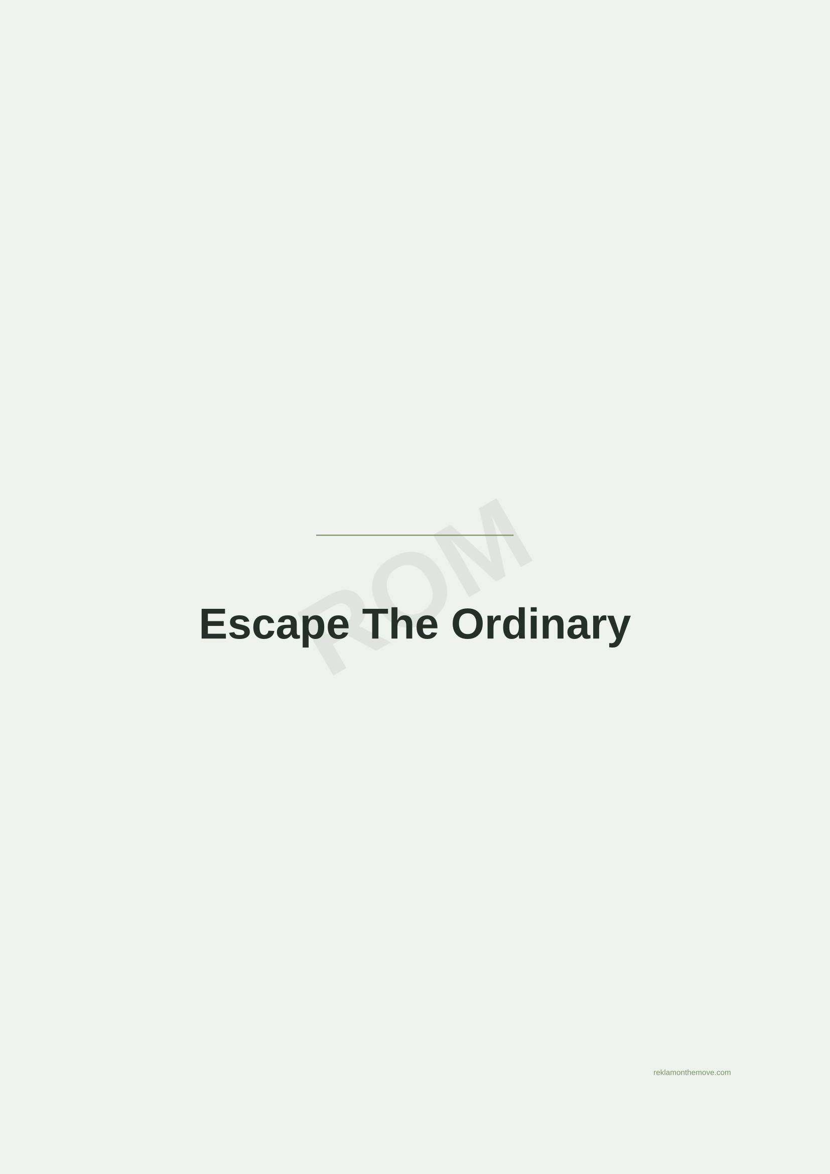 Escape The Ordinary · Adaçayı — ROM dijital ürün önizlemesi (filigranlı)
