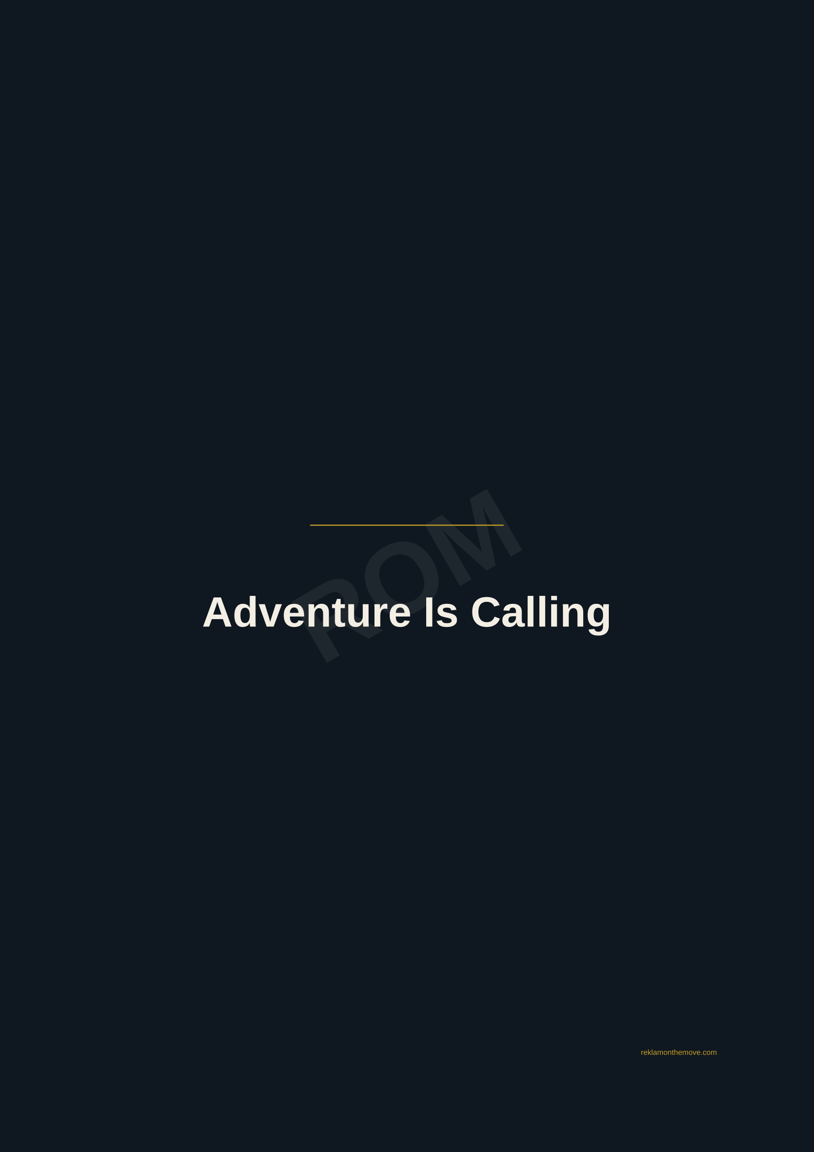 Adventure Is Calling · Gece — ROM dijital ürün önizlemesi (filigranlı)