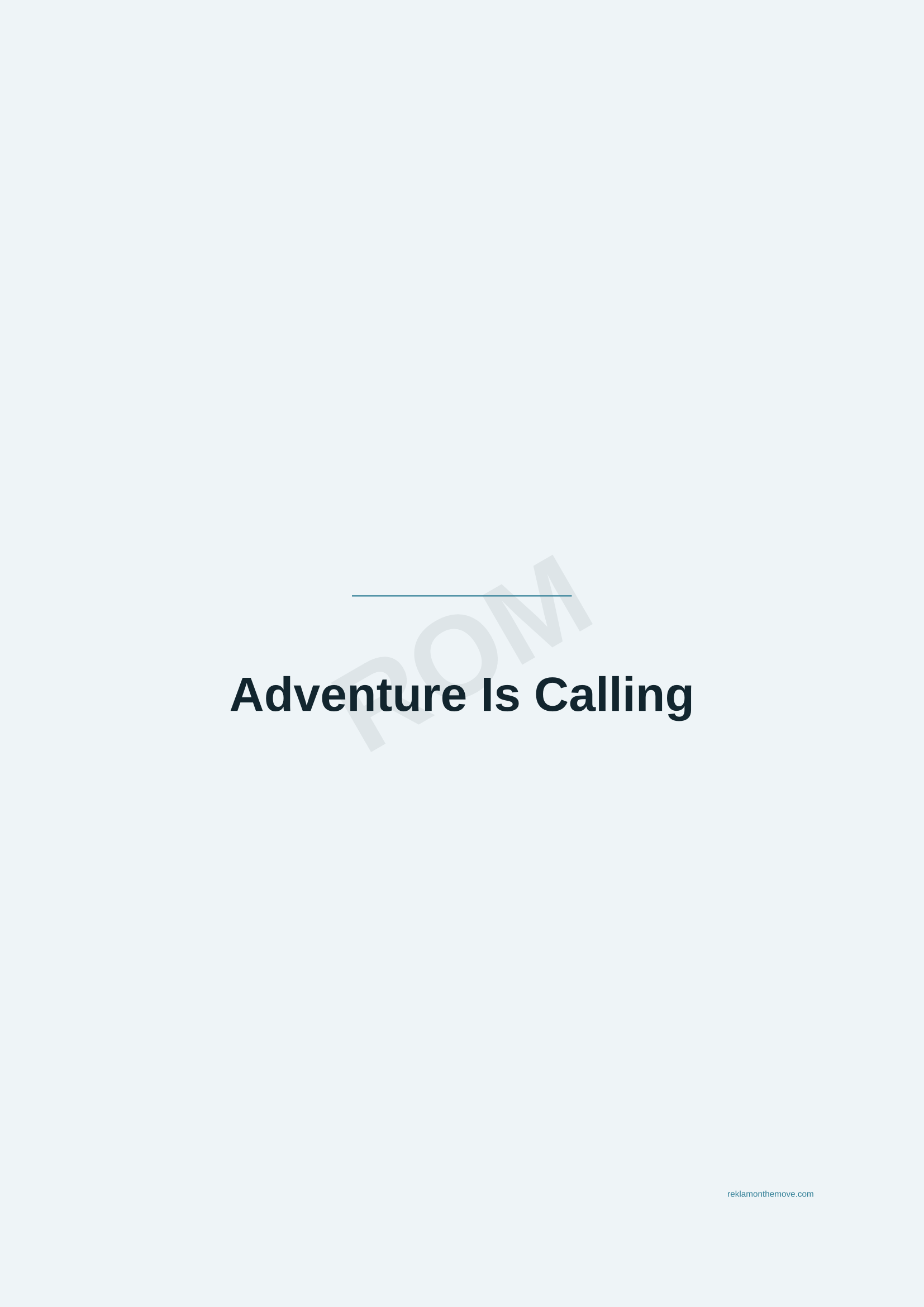 Adventure Is Calling · Okyanus — ROM dijital ürün önizlemesi (filigranlı)