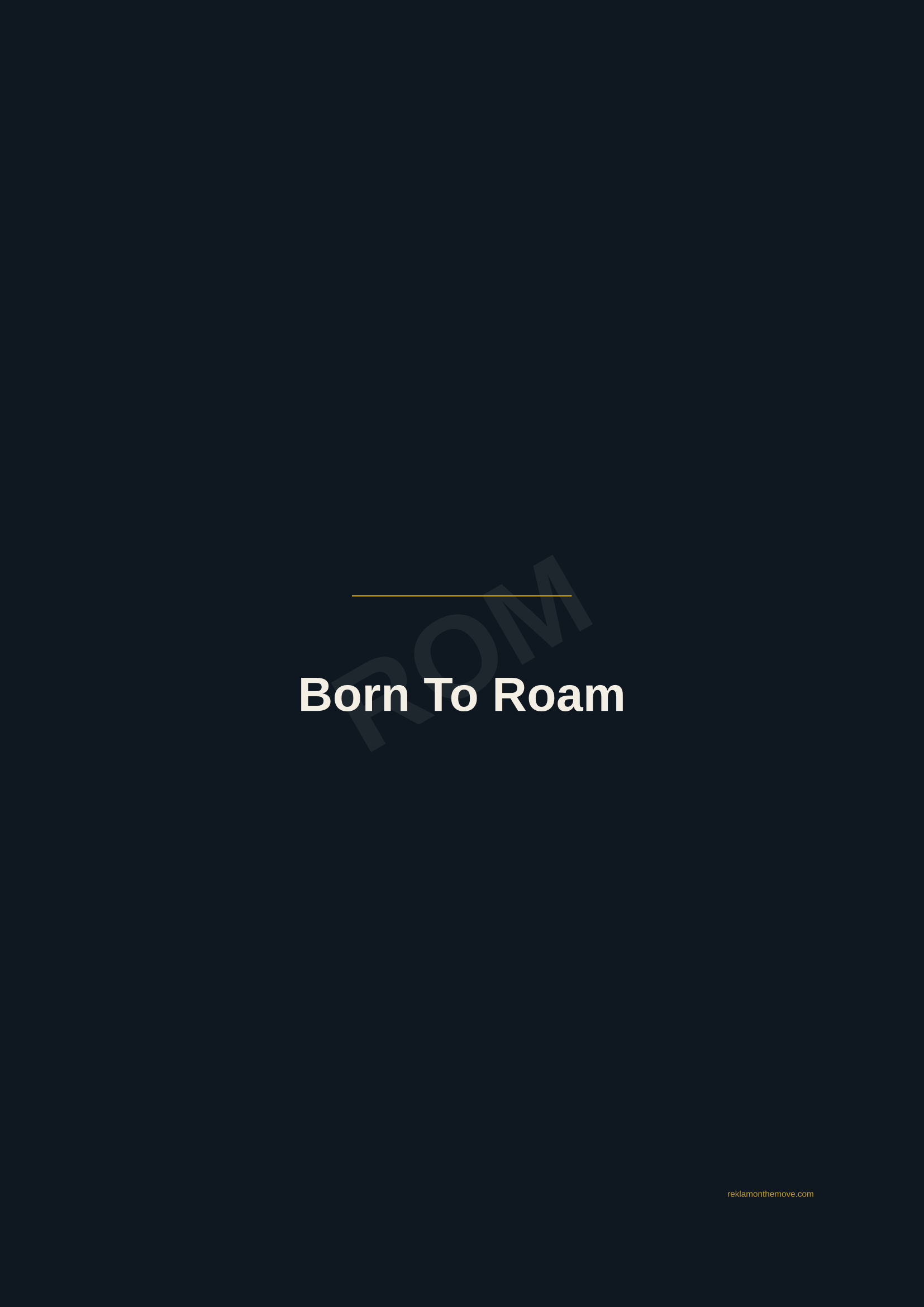 Born To Roam · Gece — ROM dijital ürün önizlemesi (filigranlı)