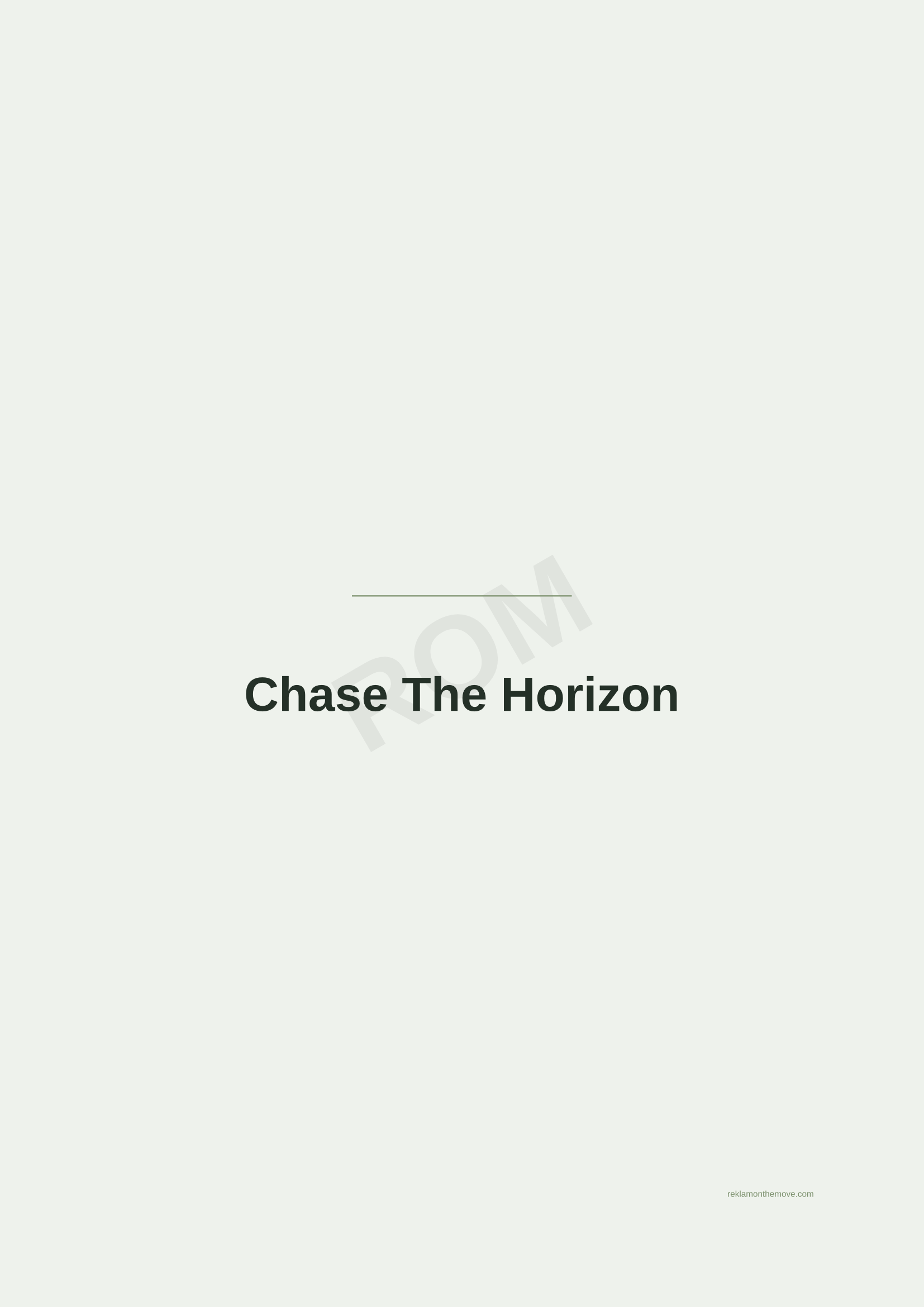 Chase The Horizon · Adaçayı — ROM dijital ürün önizlemesi (filigranlı)