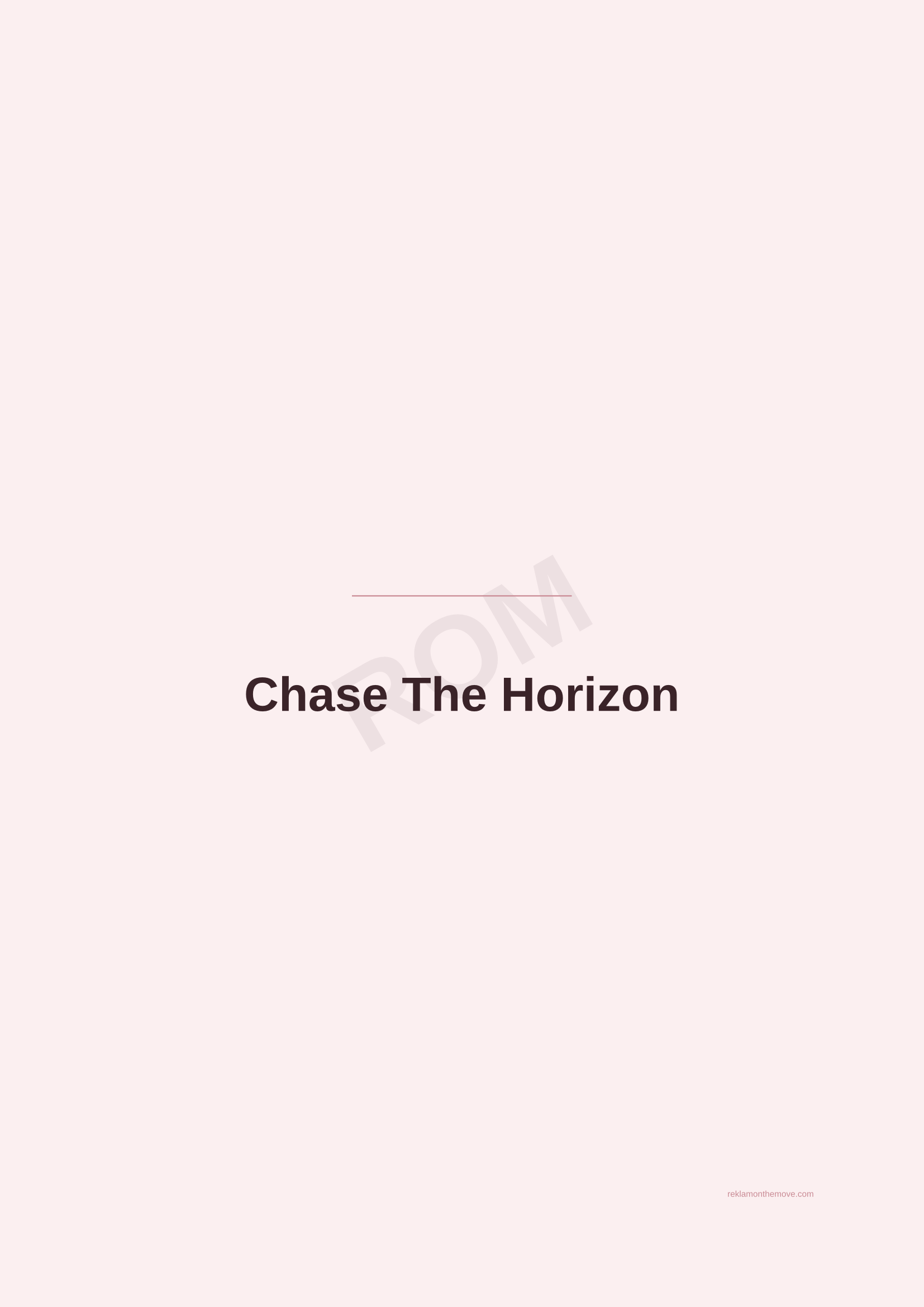 Chase The Horizon · Gül — ROM dijital ürün önizlemesi (filigranlı)