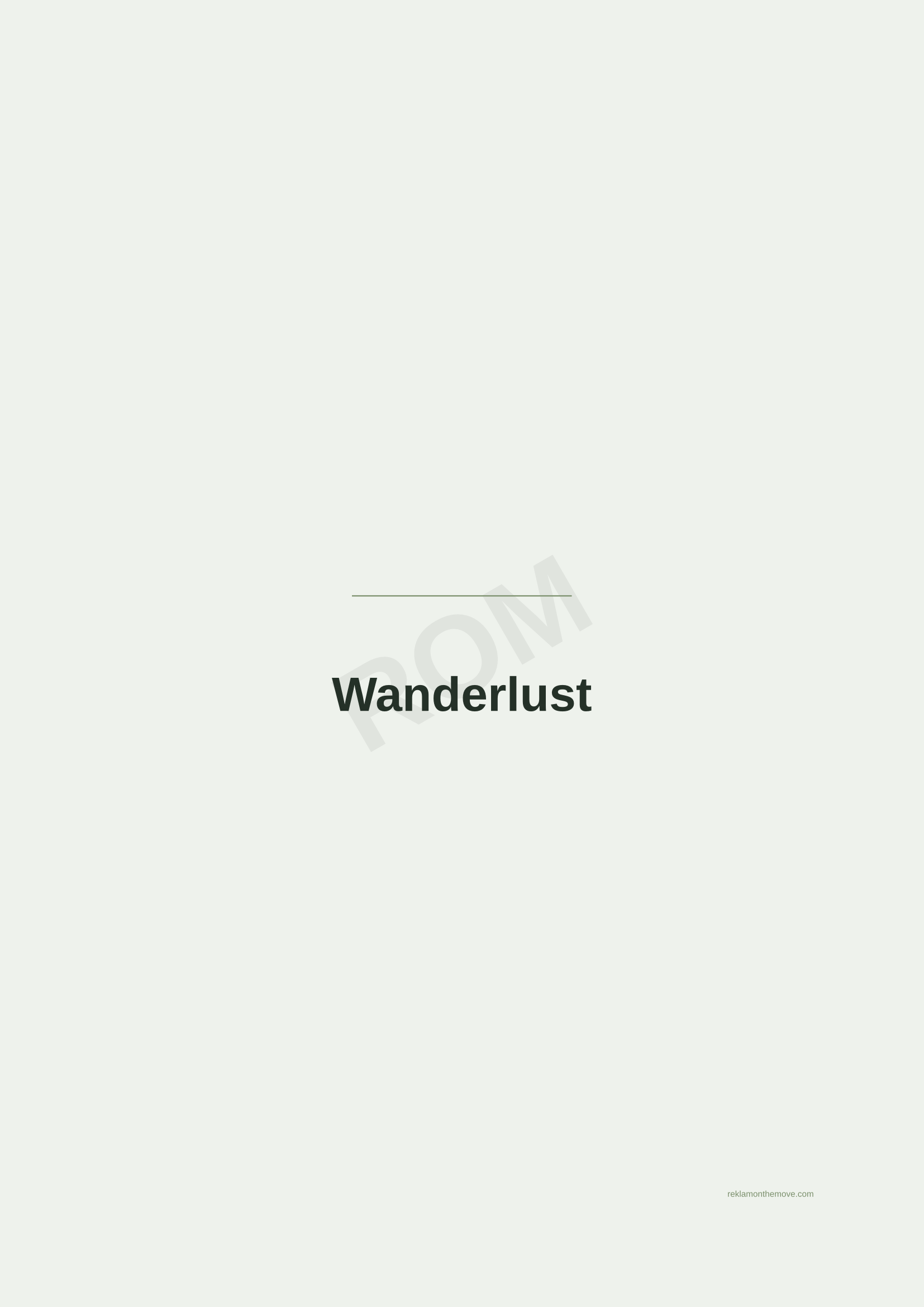 Wanderlust · Adaçayı — ROM dijital ürün önizlemesi (filigranlı)