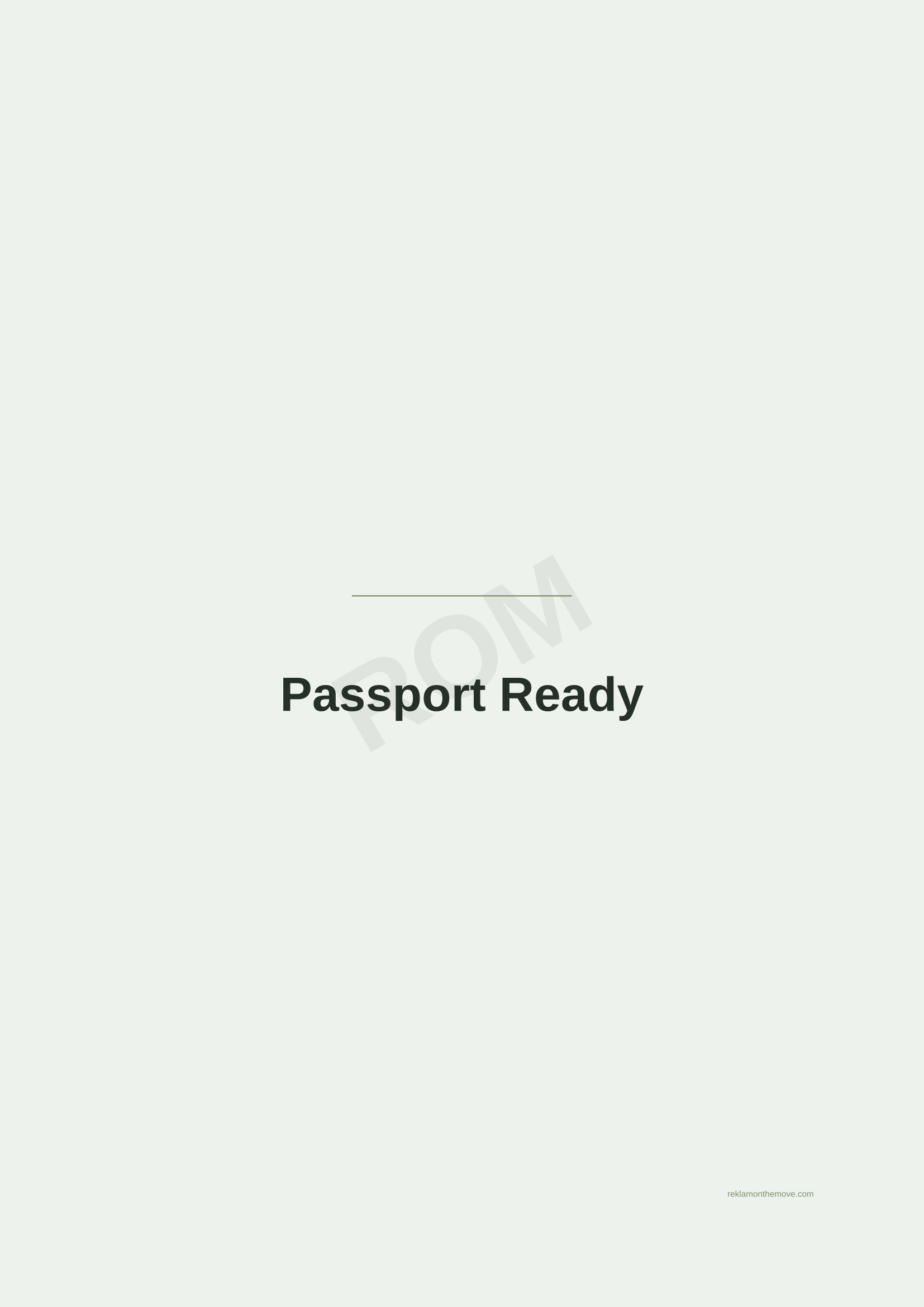 Passport Ready · Adaçayı — ROM dijital ürün önizlemesi (filigranlı)