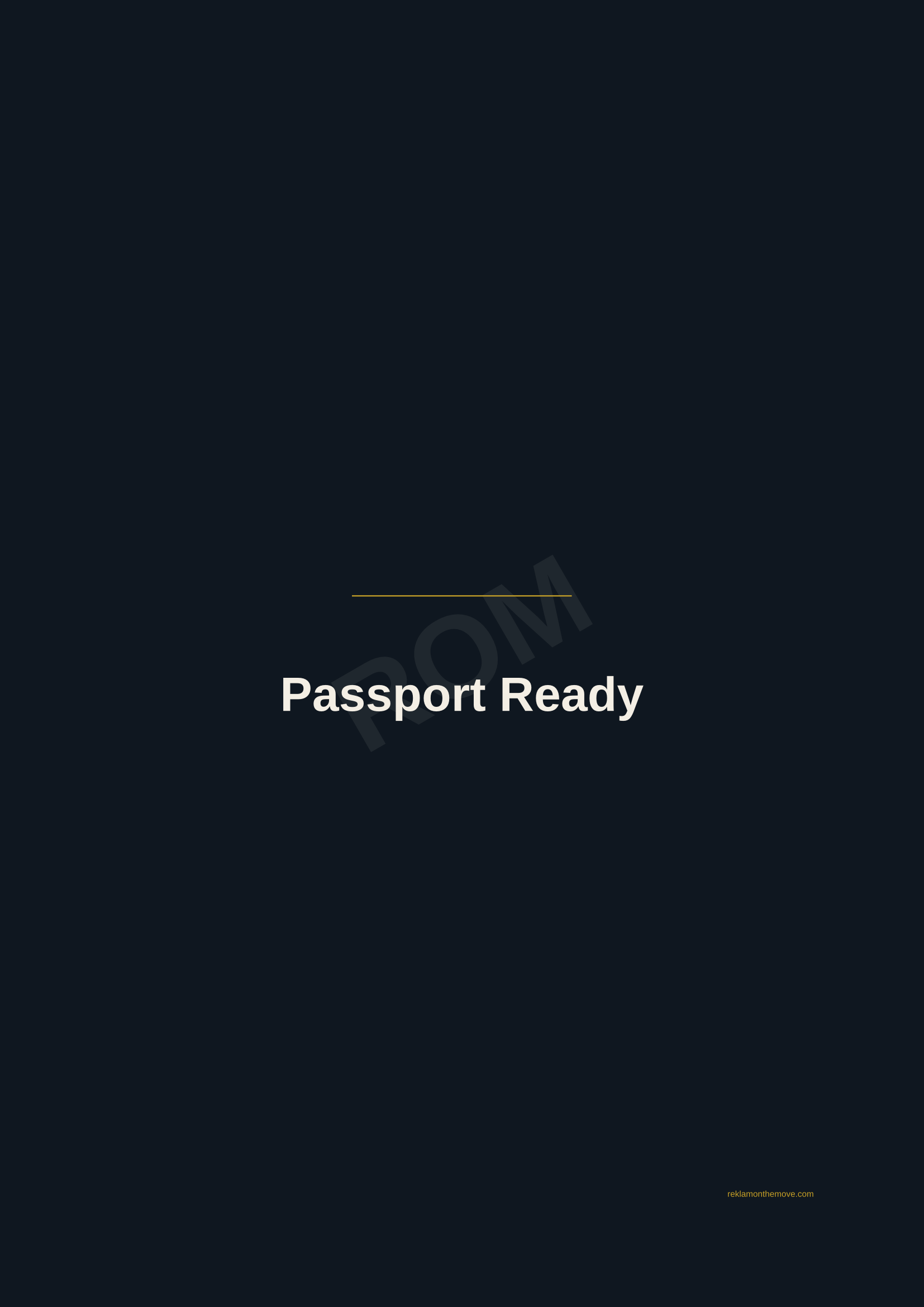 Passport Ready · Gece — ROM dijital ürün önizlemesi (filigranlı)