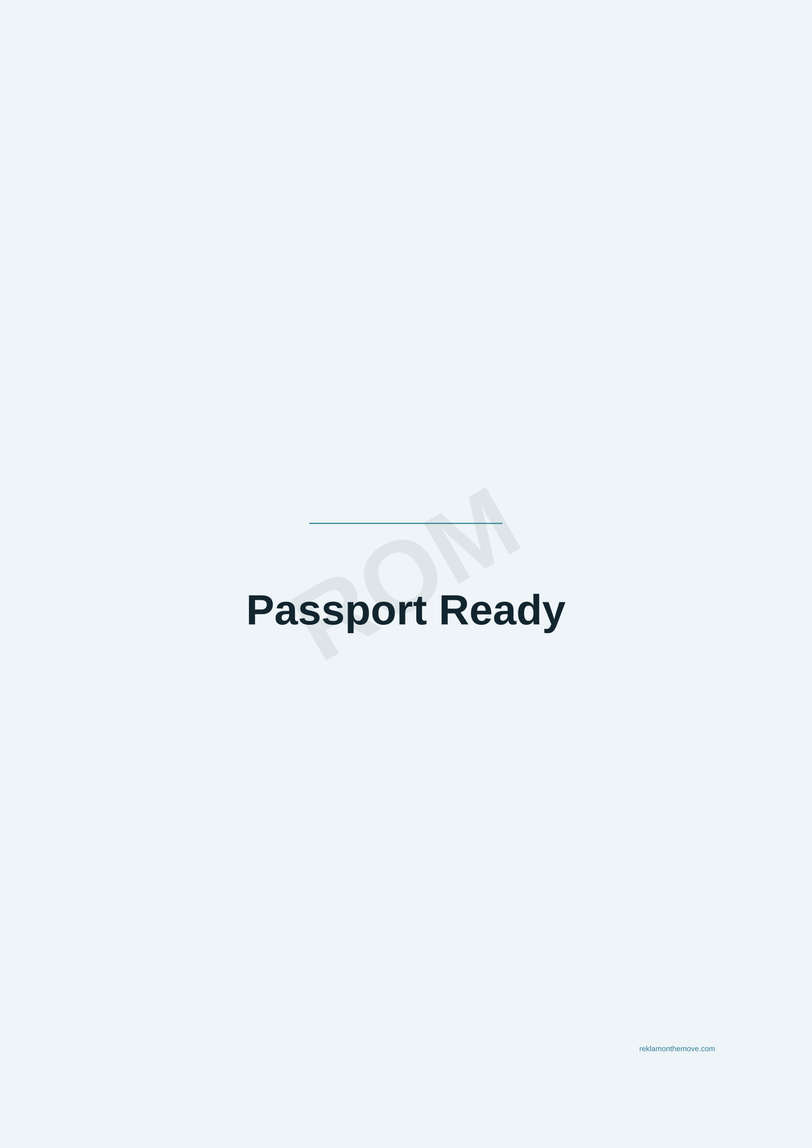 Passport Ready · Okyanus — ROM dijital ürün önizlemesi (filigranlı)