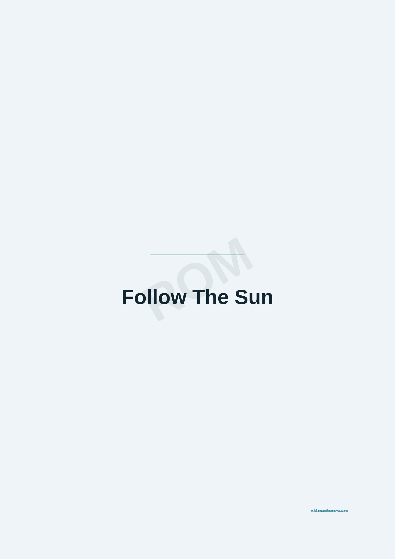 Follow The Sun · Okyanus — ROM dijital ürün önizlemesi (filigranlı)