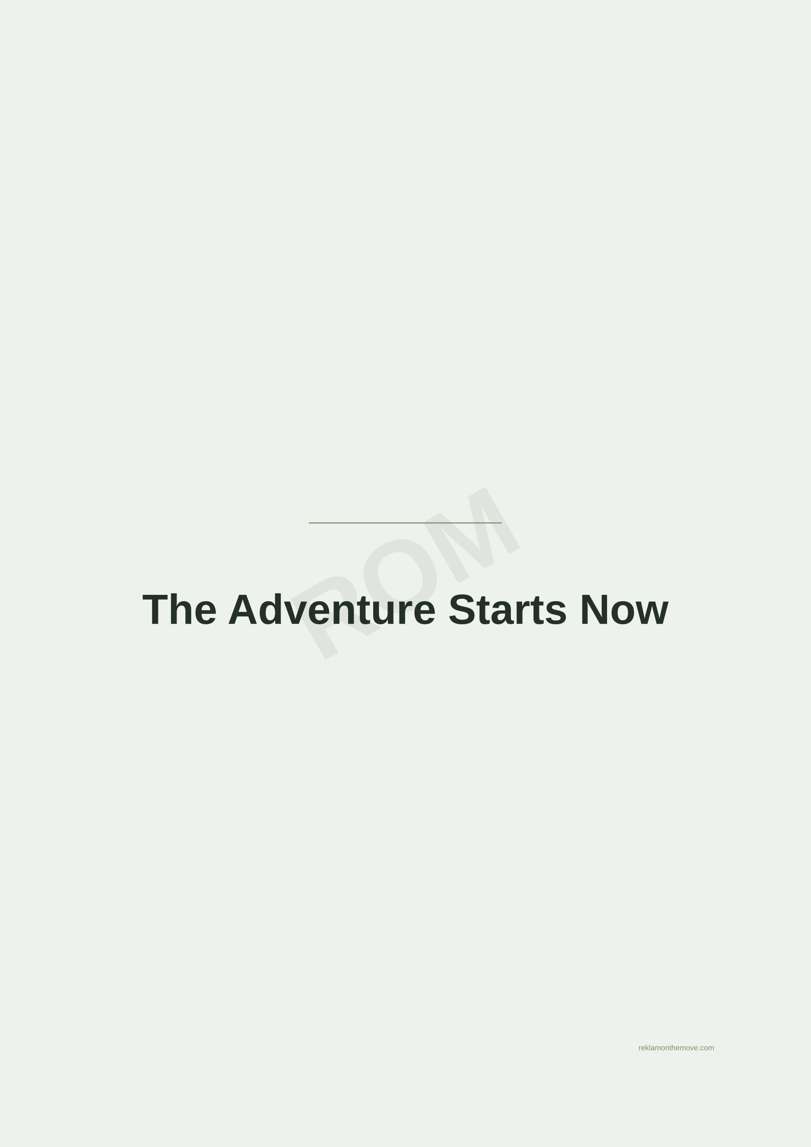 The Adventure Starts Now · Adaçayı — ROM dijital ürün önizlemesi (filigranlı)