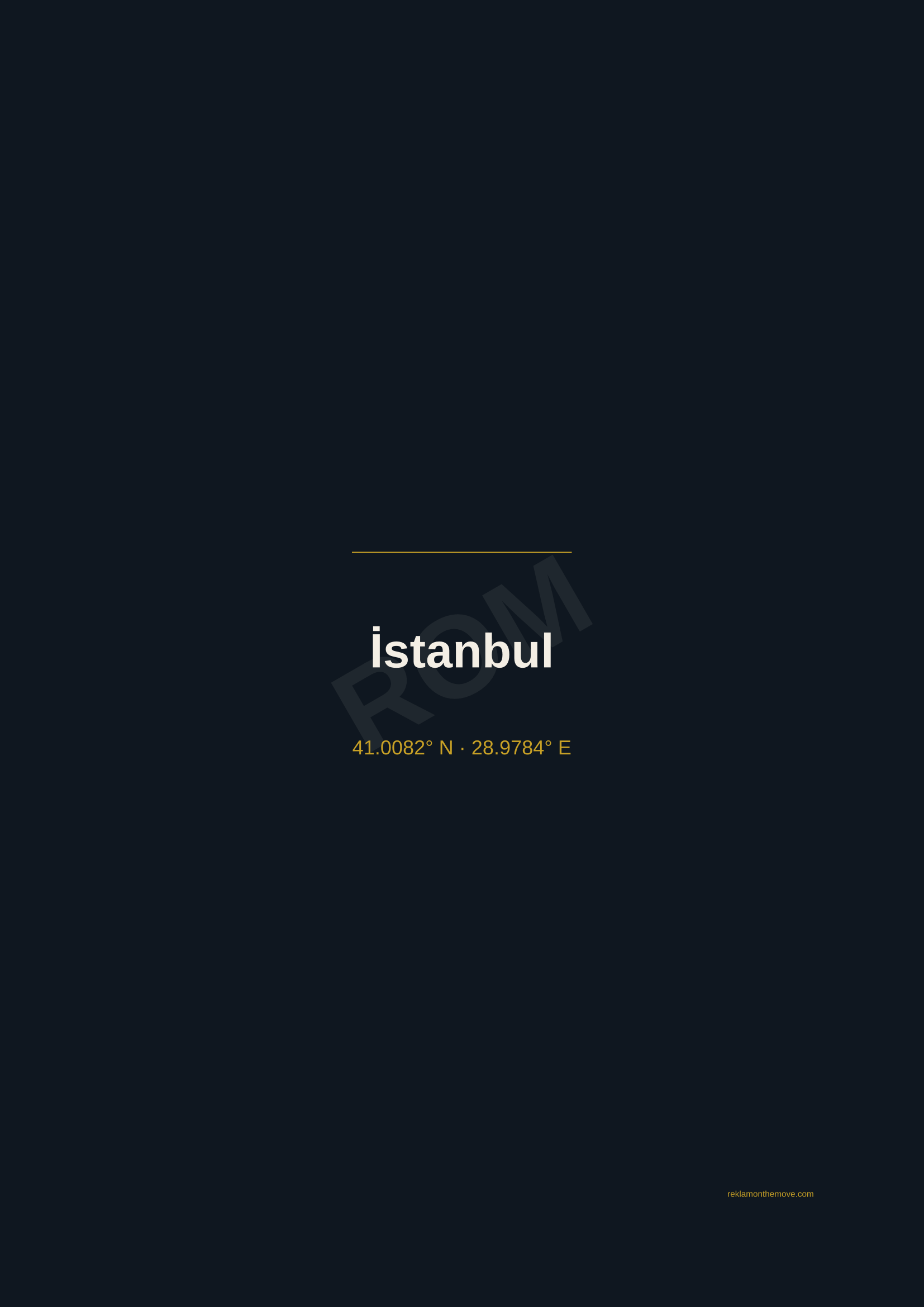 İstanbul · Gece — ROM dijital ürün önizlemesi (filigranlı)