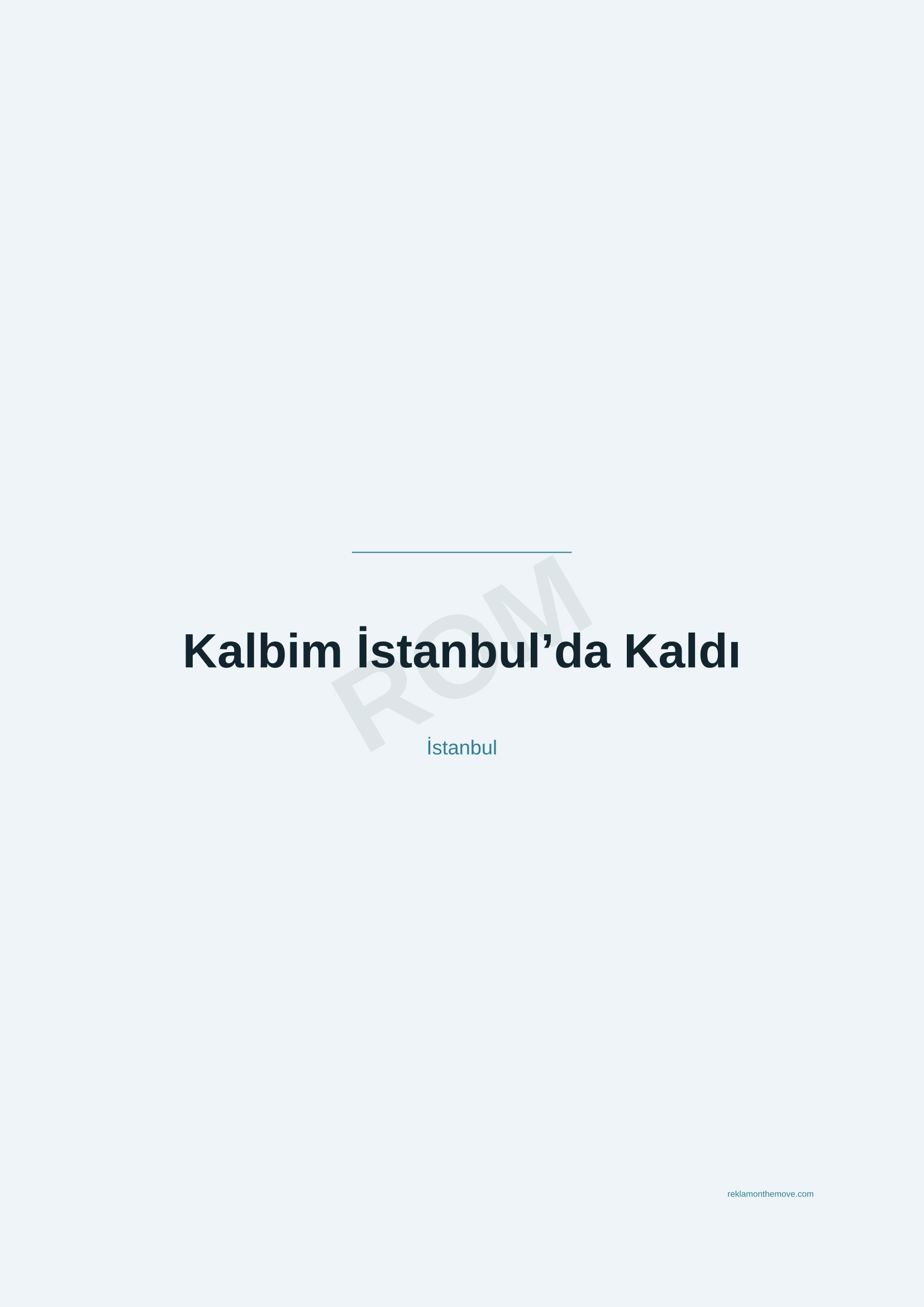 Kalbim İstanbul'da Kaldı · Okyanus — ROM dijital ürün önizlemesi (filigranlı)