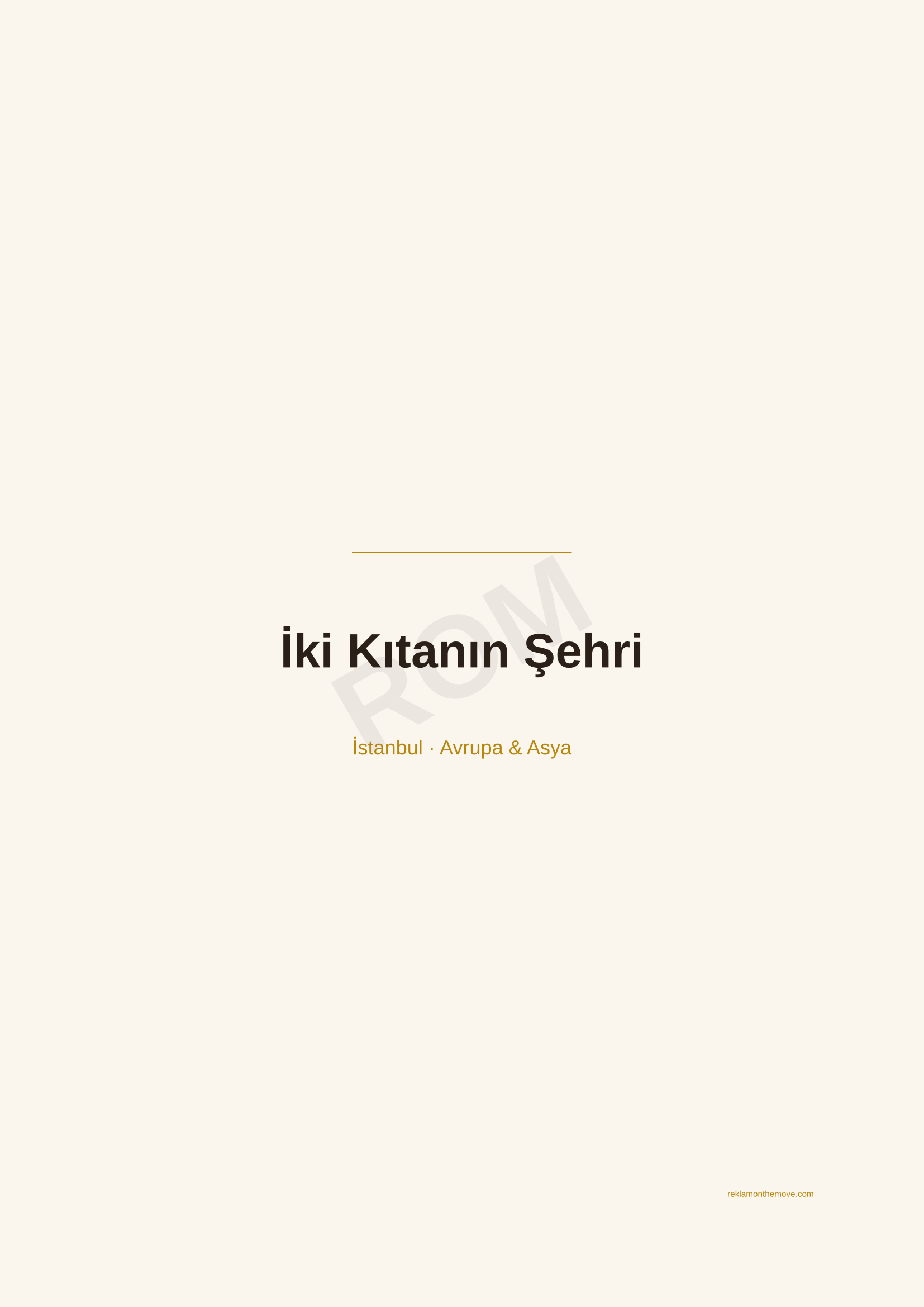 İki Kıtanın Şehri · Espresso — ROM dijital ürün önizlemesi (filigranlı)