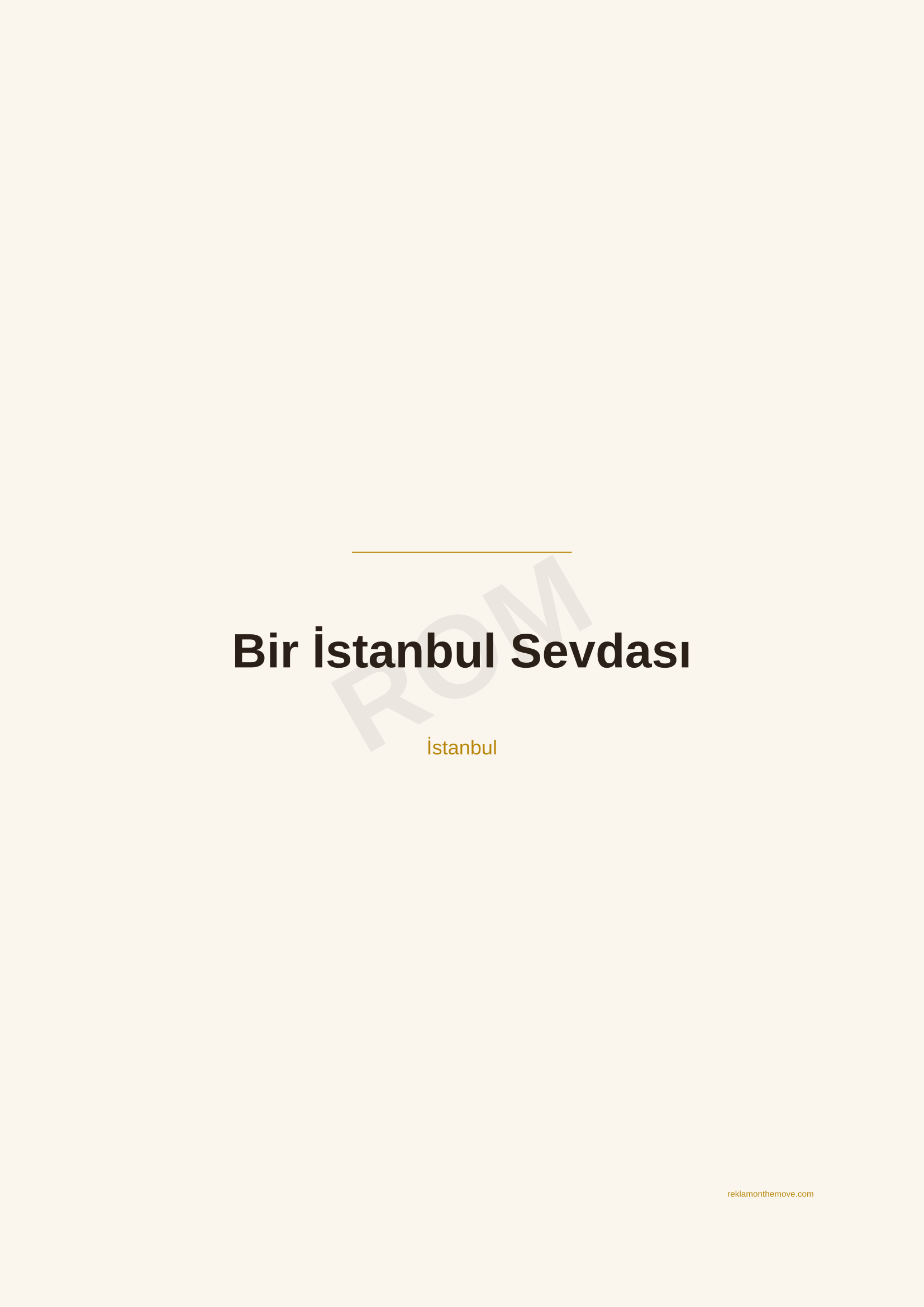 Bir İstanbul Sevdası · Espresso — ROM dijital ürün önizlemesi (filigranlı)
