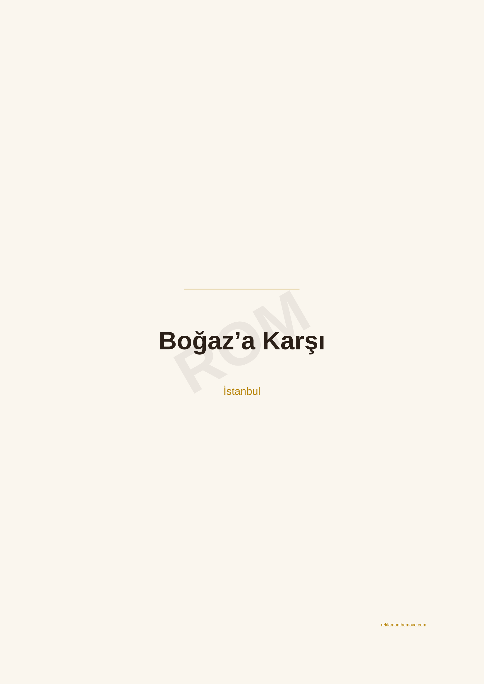 Boğaz'a Karşı · Espresso — ROM dijital ürün önizlemesi (filigranlı)