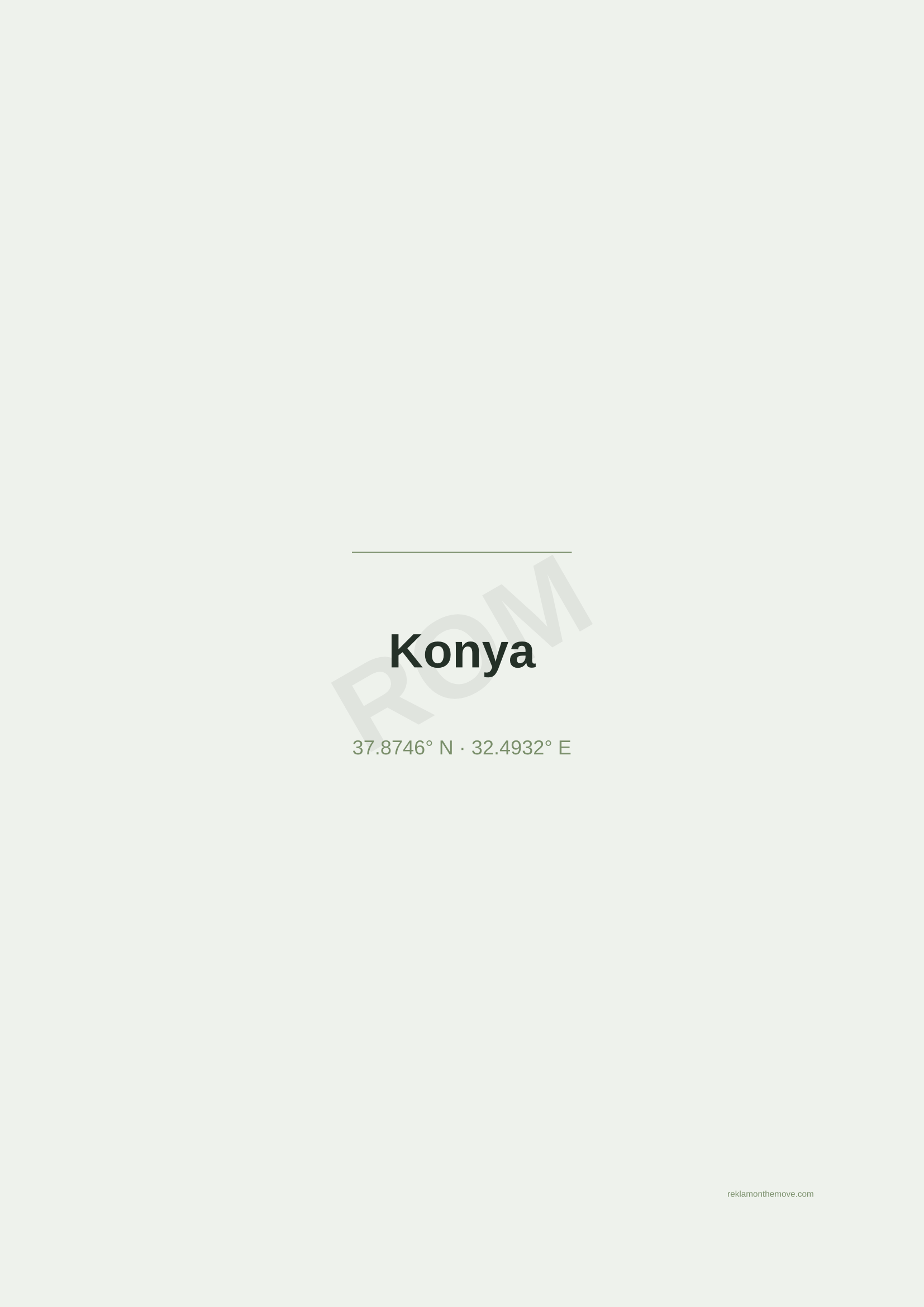 Konya · Adaçayı — ROM dijital ürün önizlemesi (filigranlı)