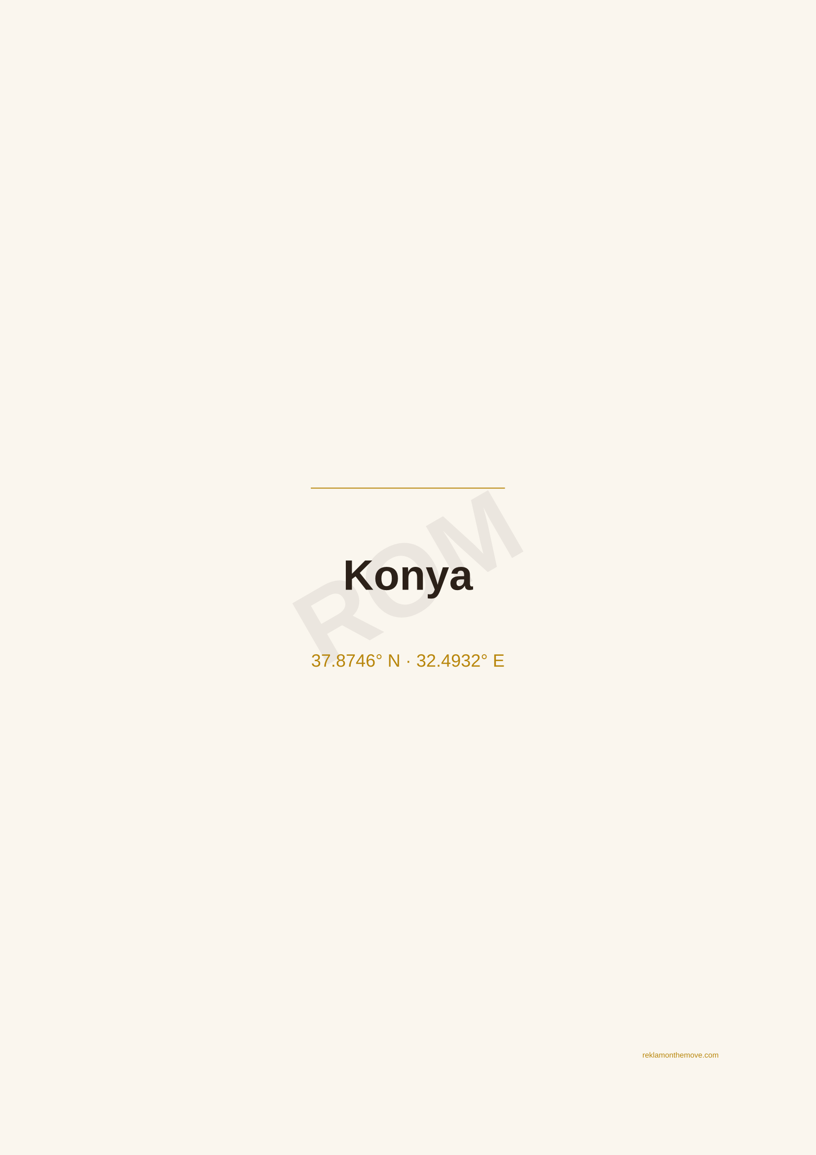 Konya · Espresso — ROM dijital ürün önizlemesi (filigranlı)