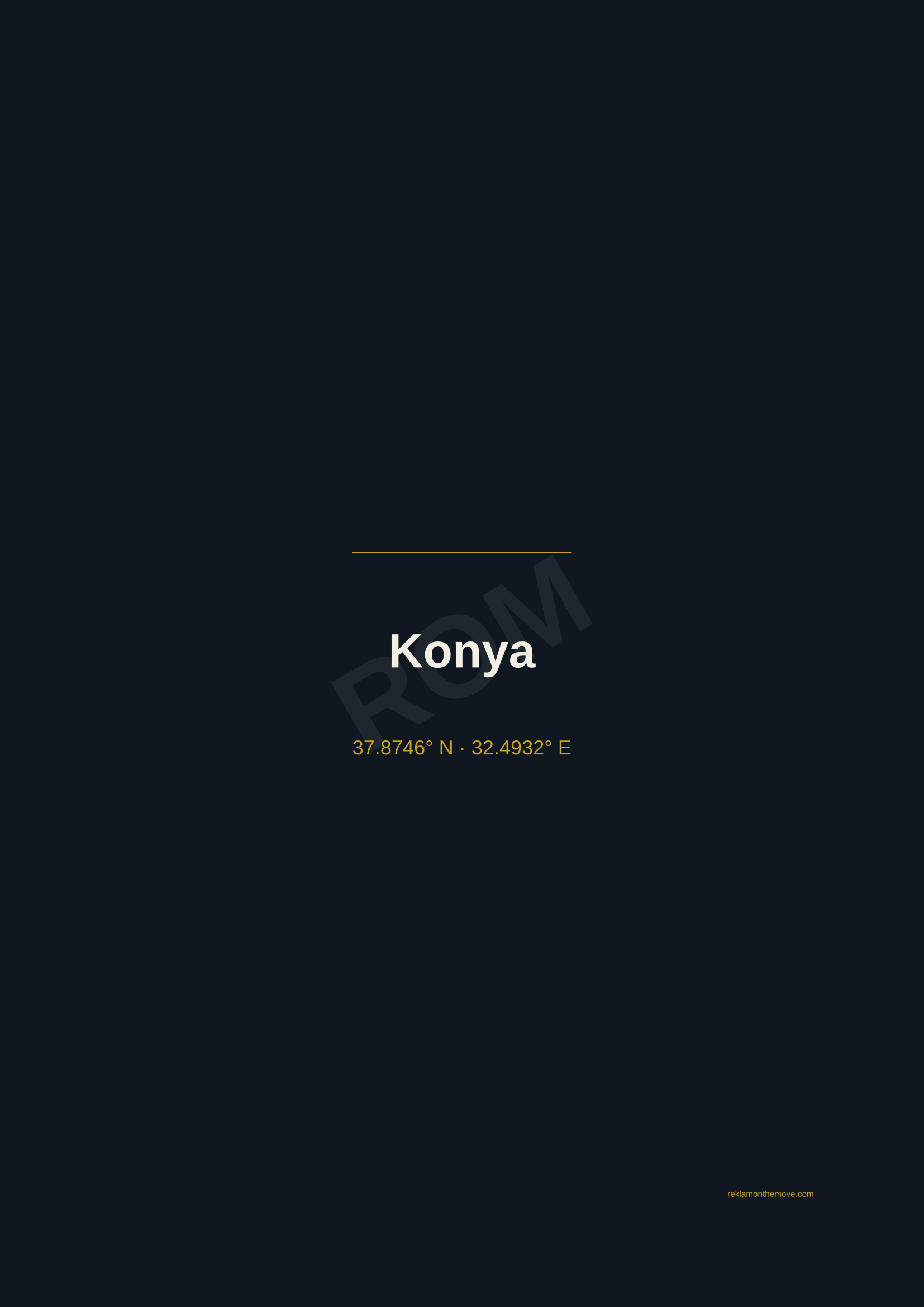 Konya · Gece — ROM dijital ürün önizlemesi (filigranlı)