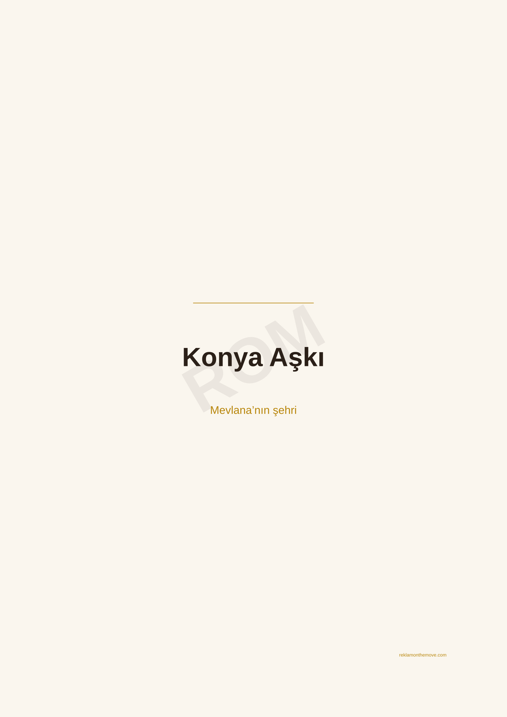 Konya Aşkı · Espresso — ROM dijital ürün önizlemesi (filigranlı)