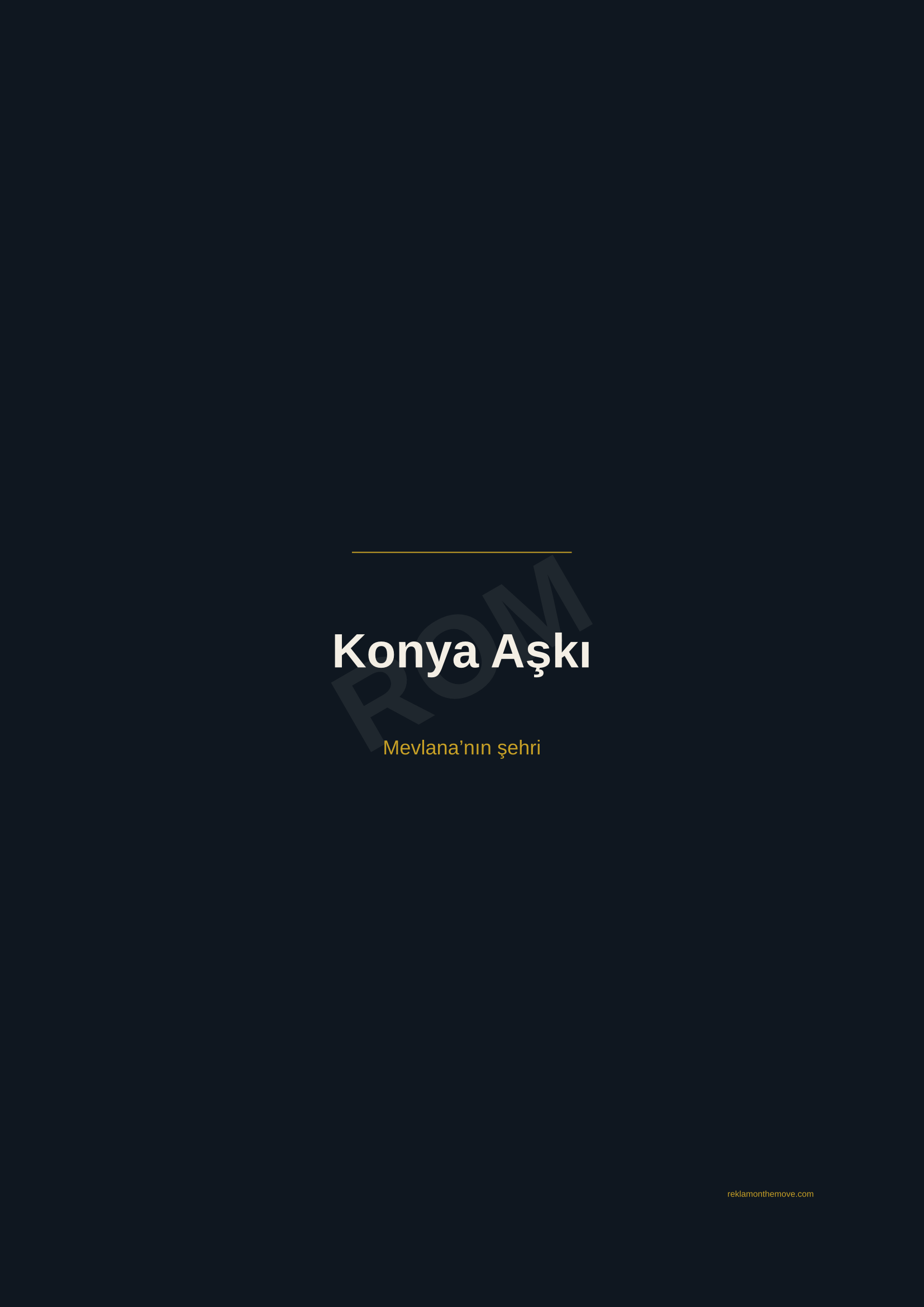 Konya Aşkı · Gece — ROM dijital ürün önizlemesi (filigranlı)