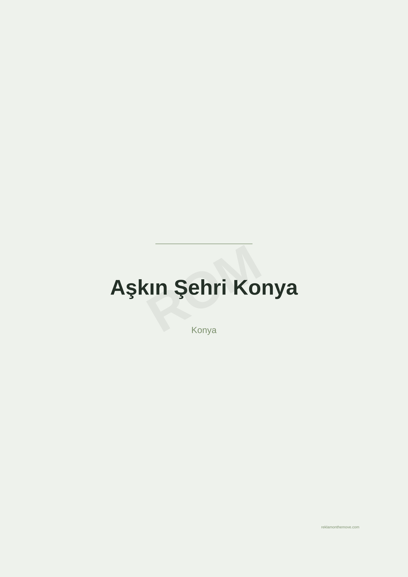 Aşkın Şehri Konya · Adaçayı — ROM dijital ürün önizlemesi (filigranlı)