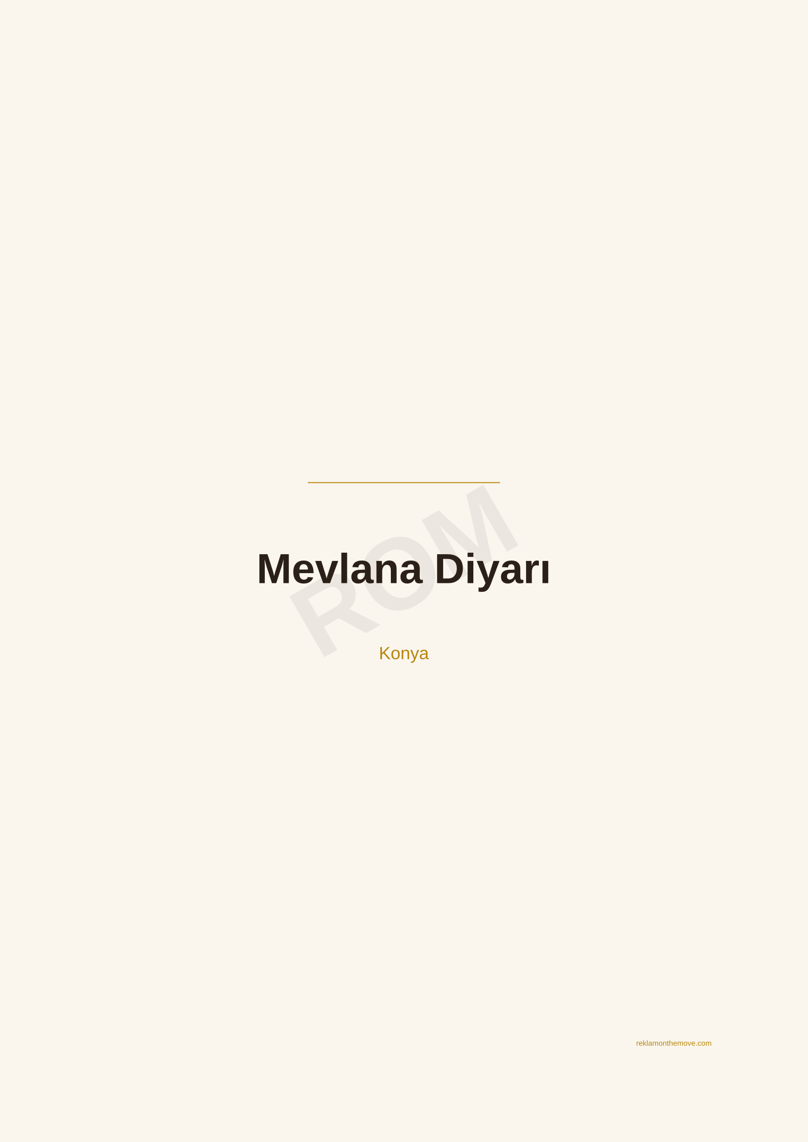 Mevlana Diyarı · Espresso — ROM dijital ürün önizlemesi (filigranlı)